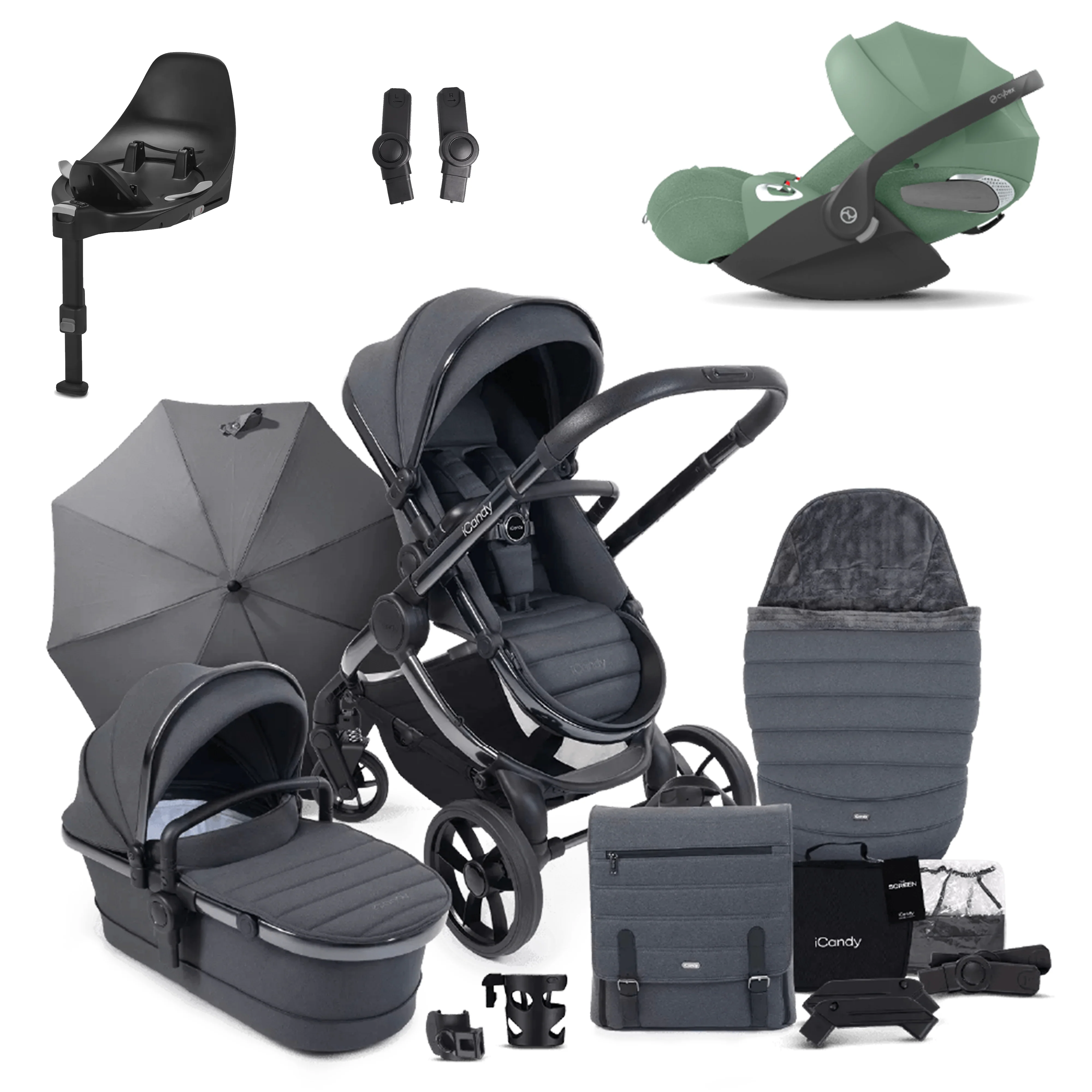 iCandy Peach 7 Pushchair Bundle with Cybex Cloud T and Base T - Image 13