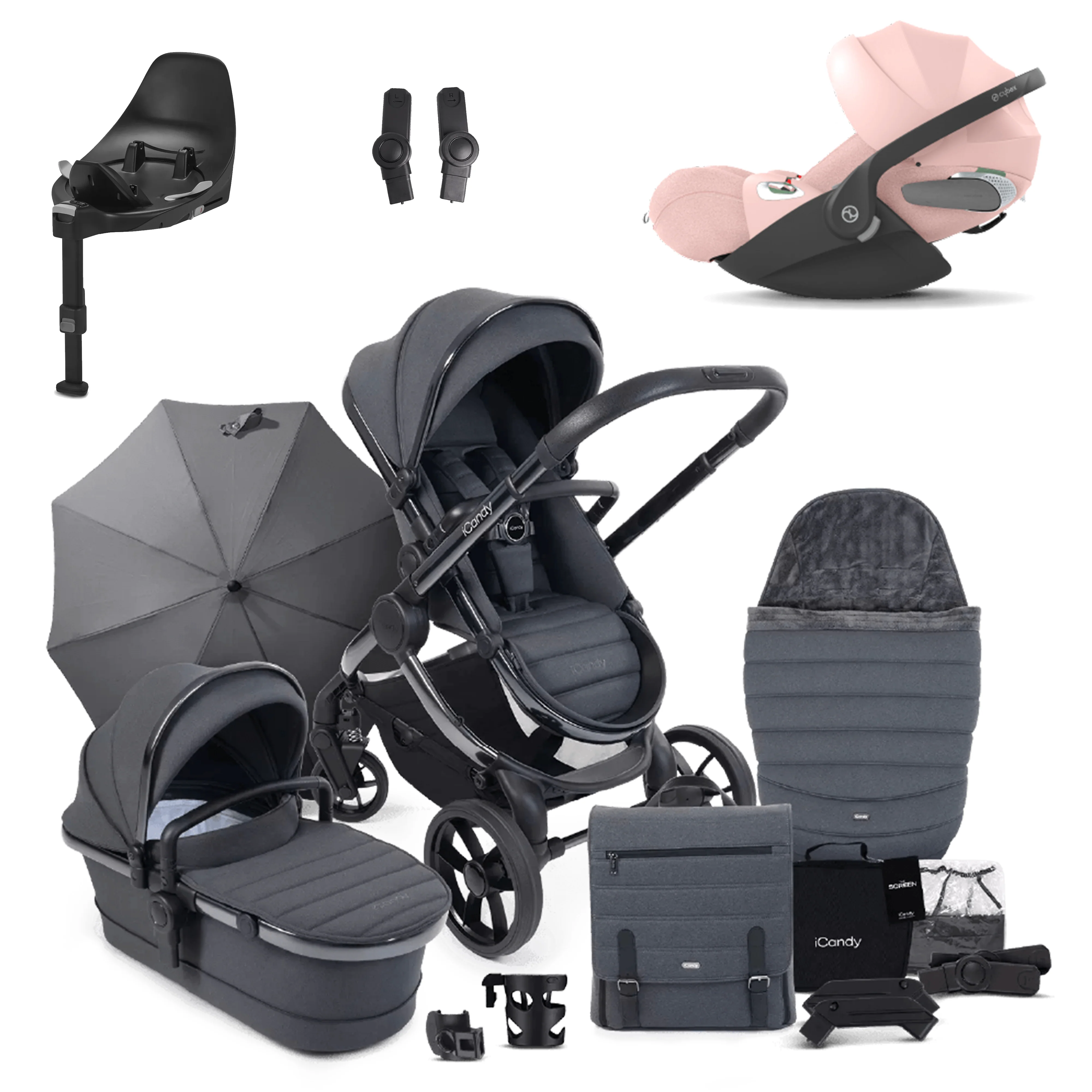 iCandy Peach 7 Pushchair Bundle with Cybex Cloud T and Base T - Image 14