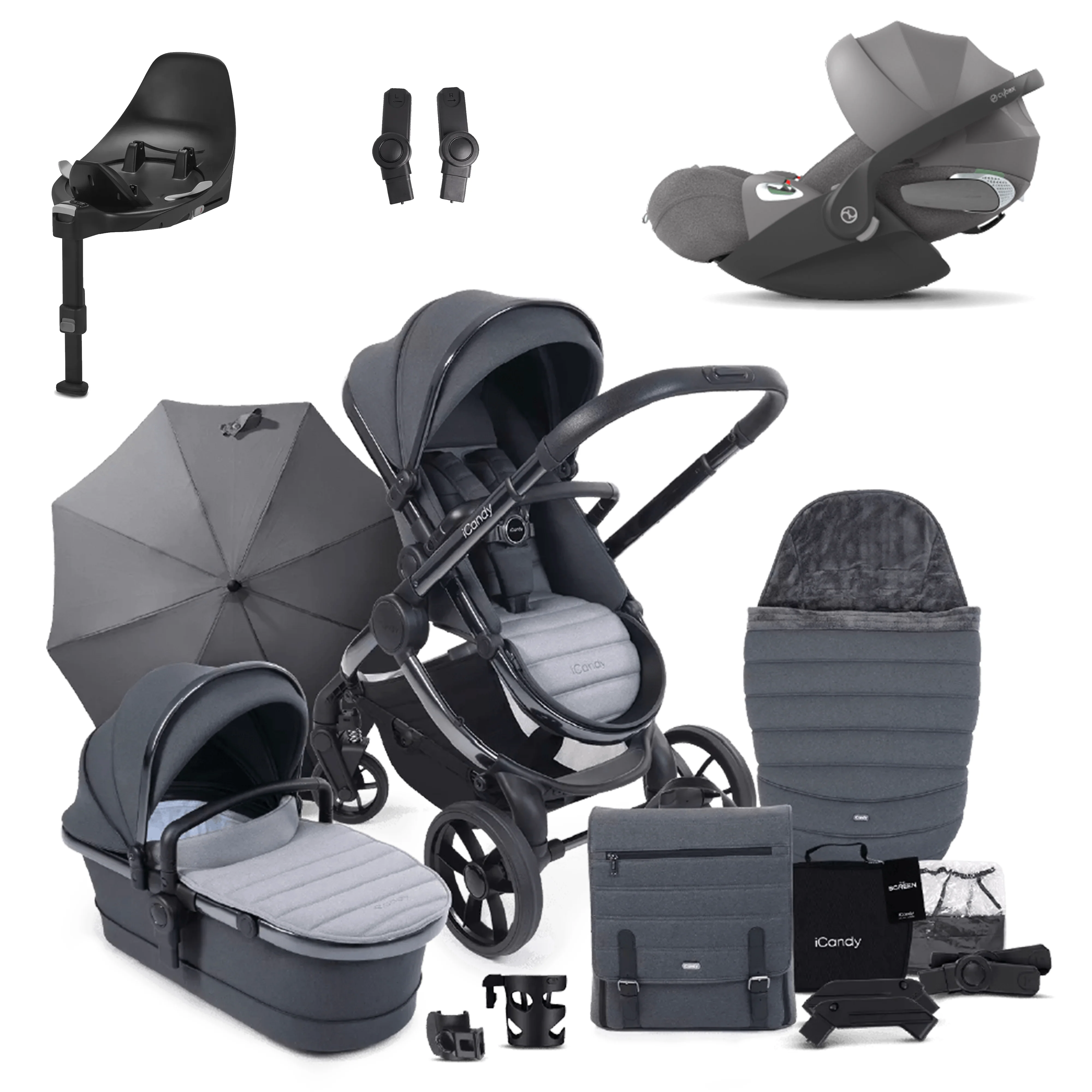 iCandy Peach 7 Pushchair Bundle with Cybex Cloud T and Base T - Image 16