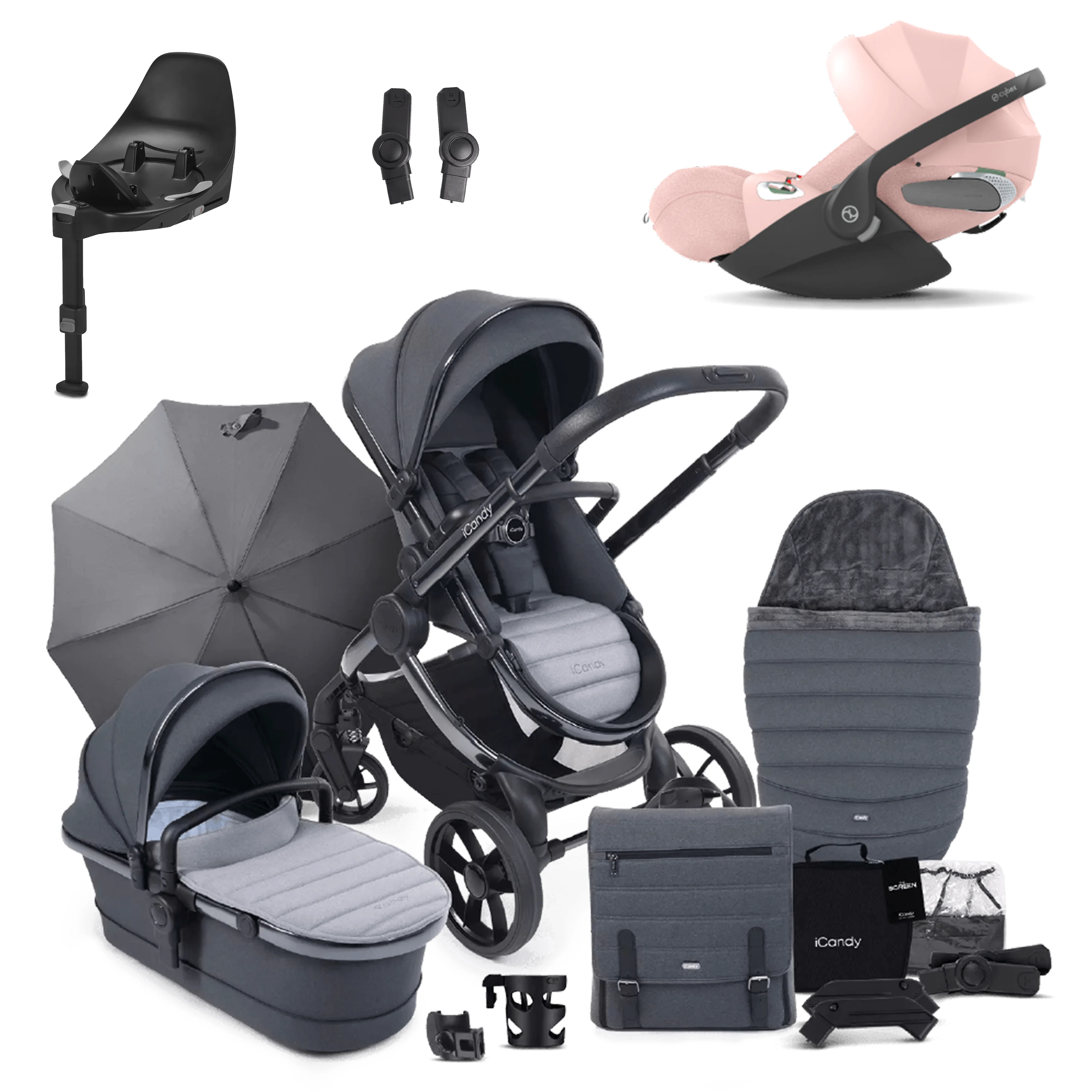 iCandy Peach 7 Pushchair Bundle with Cybex Cloud T and Base T - Image 18