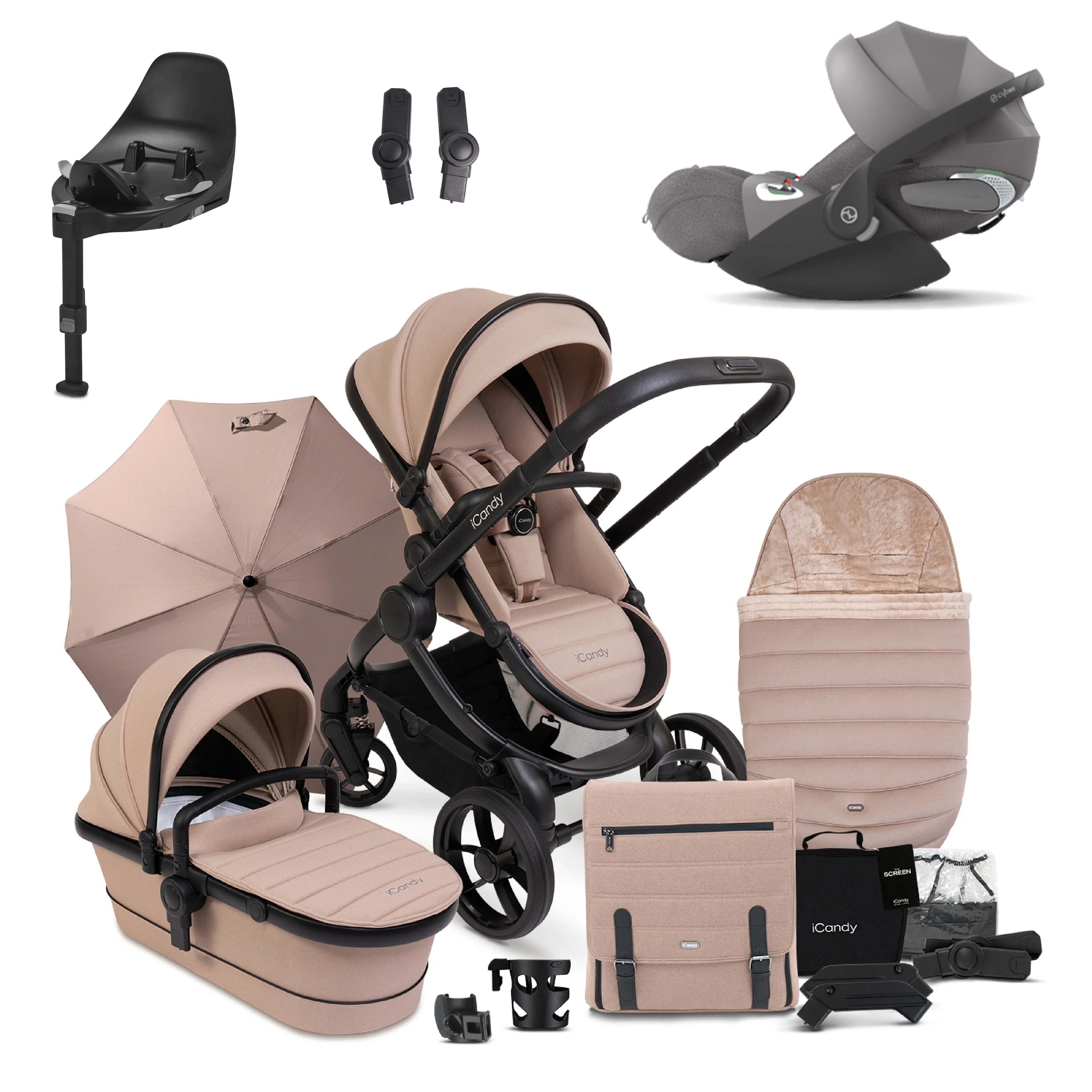 iCandy Peach 7 Pushchair Bundle with Cybex Cloud T and Base T - Image 19