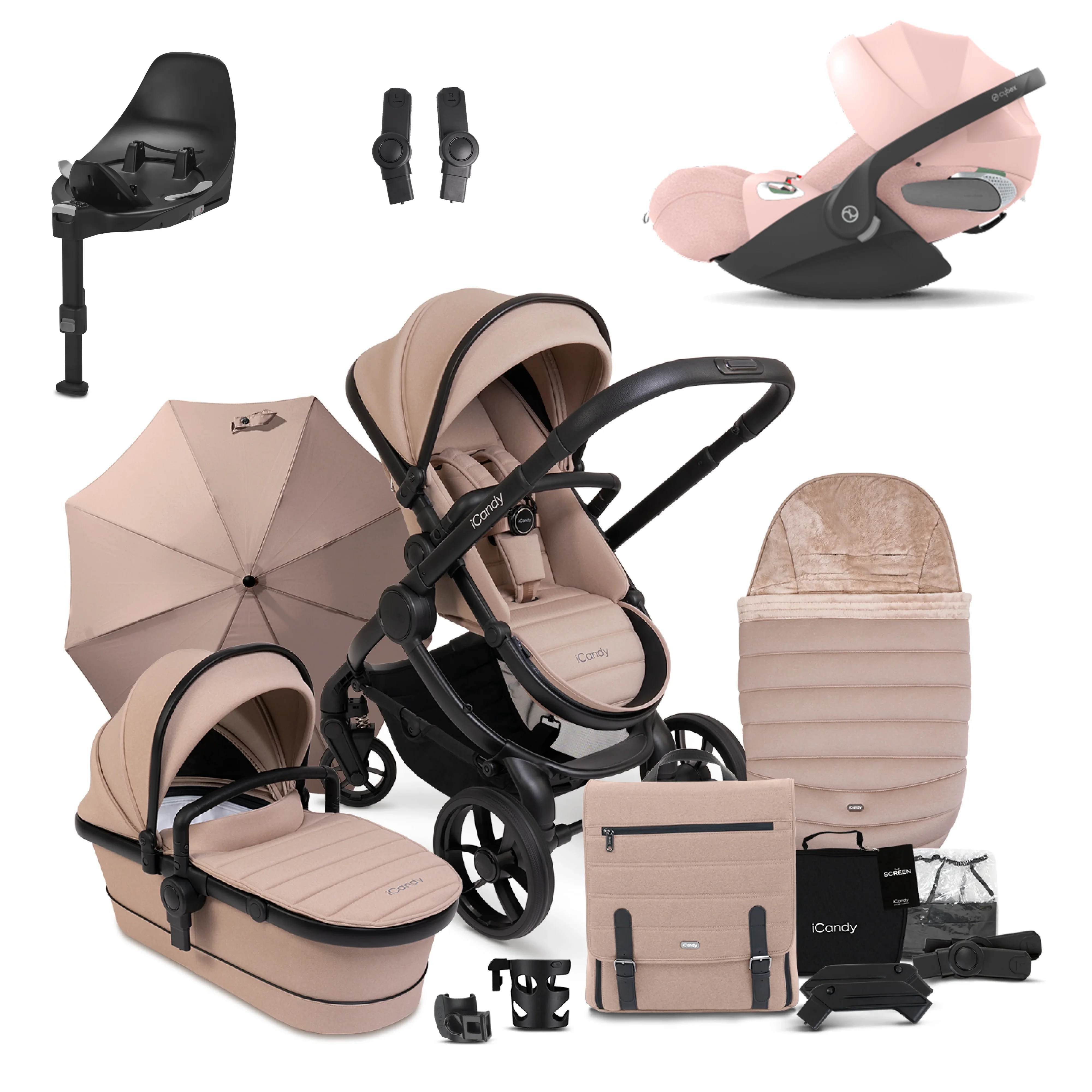 iCandy Peach 7 Pushchair Bundle with Cybex Cloud T and Base T - Image 21