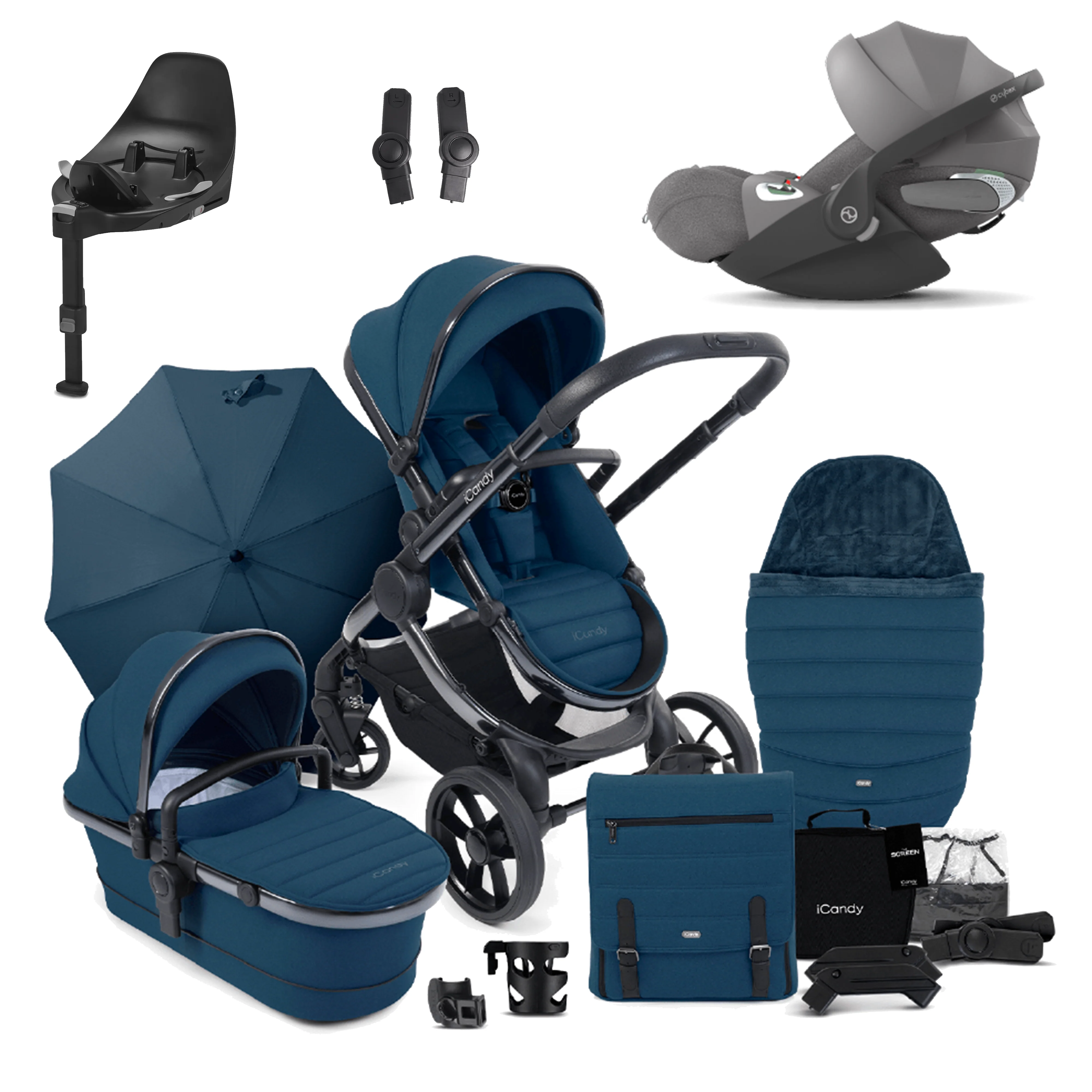 iCandy Peach 7 Pushchair Bundle with Cybex Cloud T and Base T - Image 26
