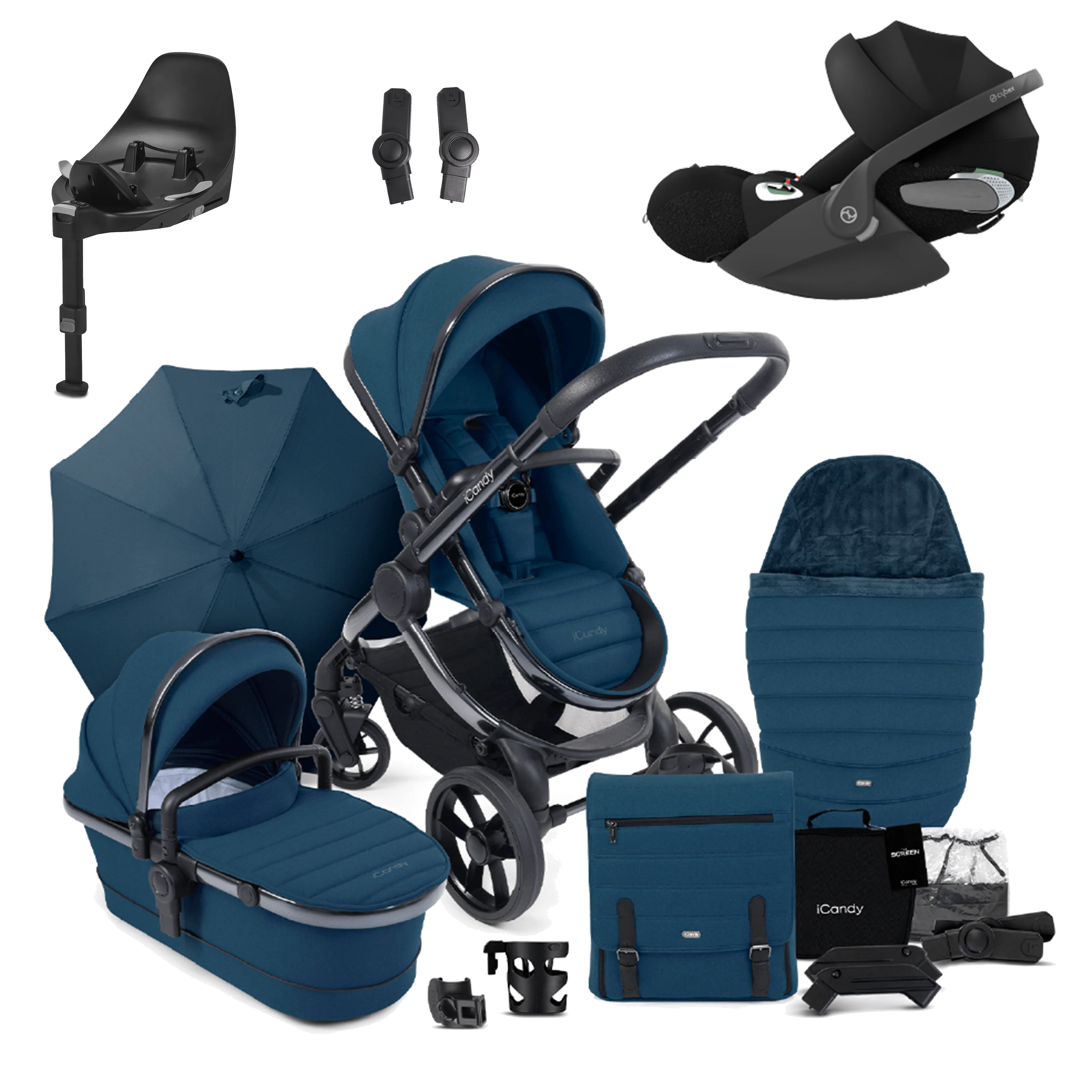 iCandy Peach 7 Pushchair Bundle with Cybex Cloud T and Base T - Image 28