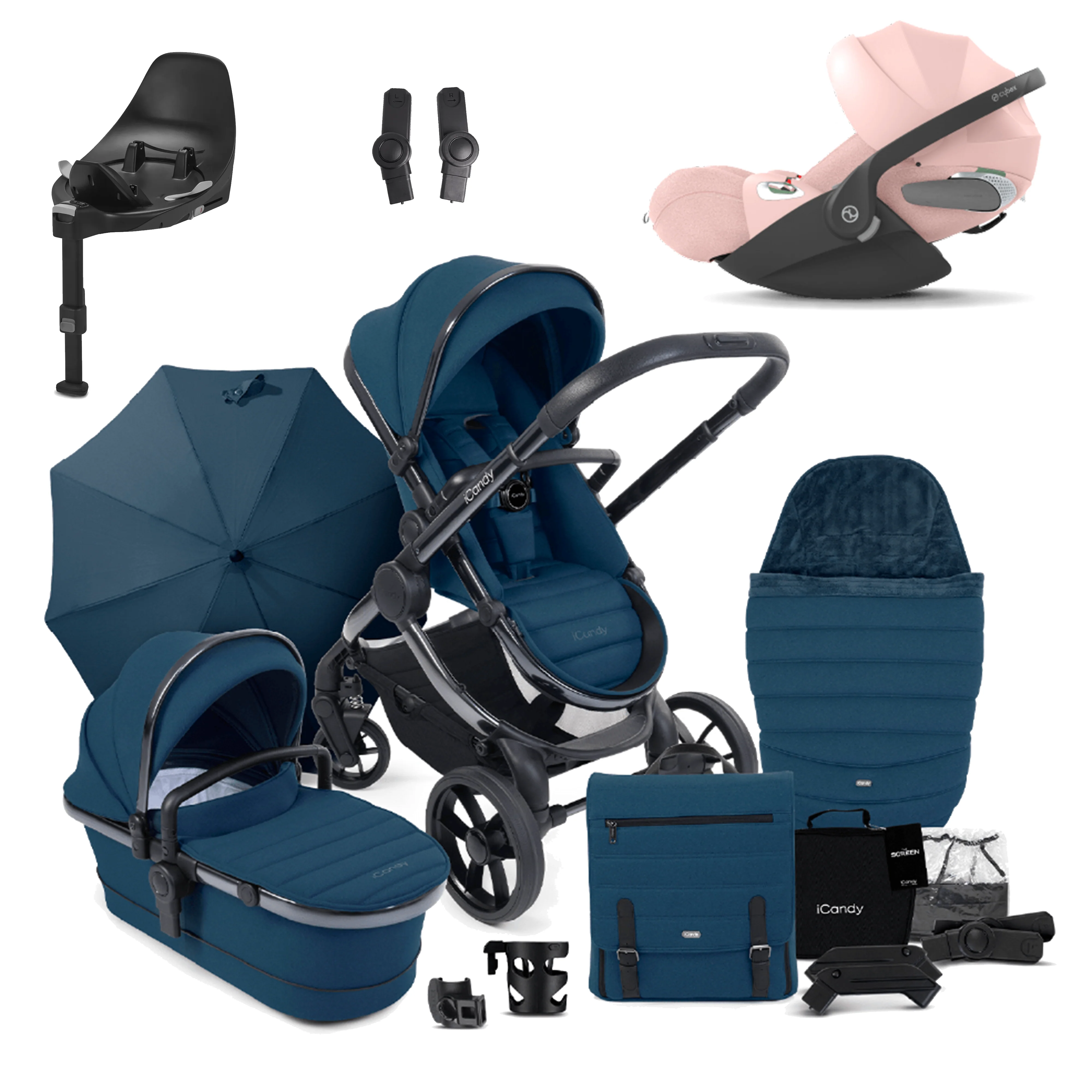 iCandy Peach 7 Pushchair Bundle with Cybex Cloud T and Base T - Image 29