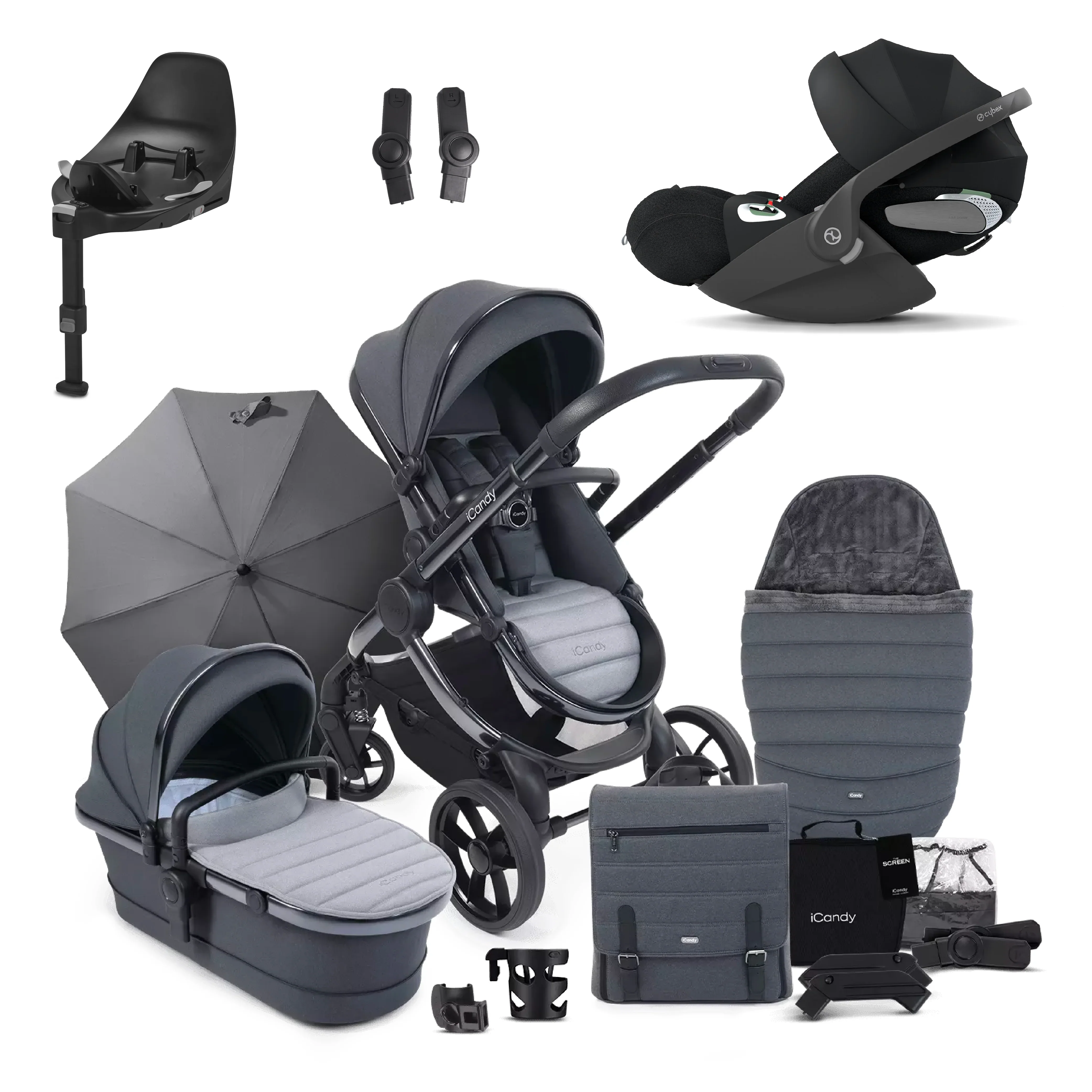iCandy Peach 7 Pushchair Bundle with Cybex Cloud T and Base T - Image 3
