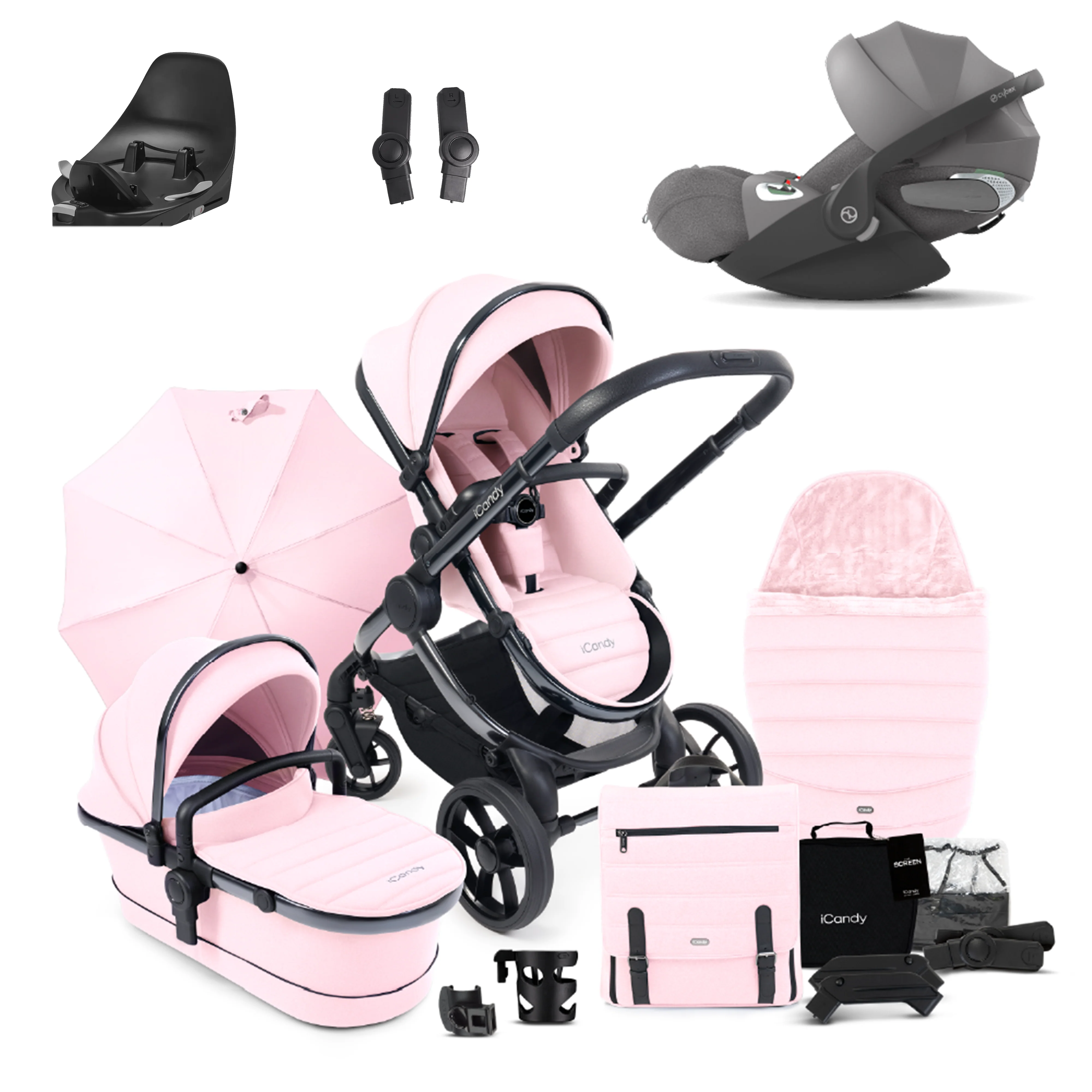 iCandy Peach 7 Pushchair Bundle with Cybex Cloud T and Base T - Image 30