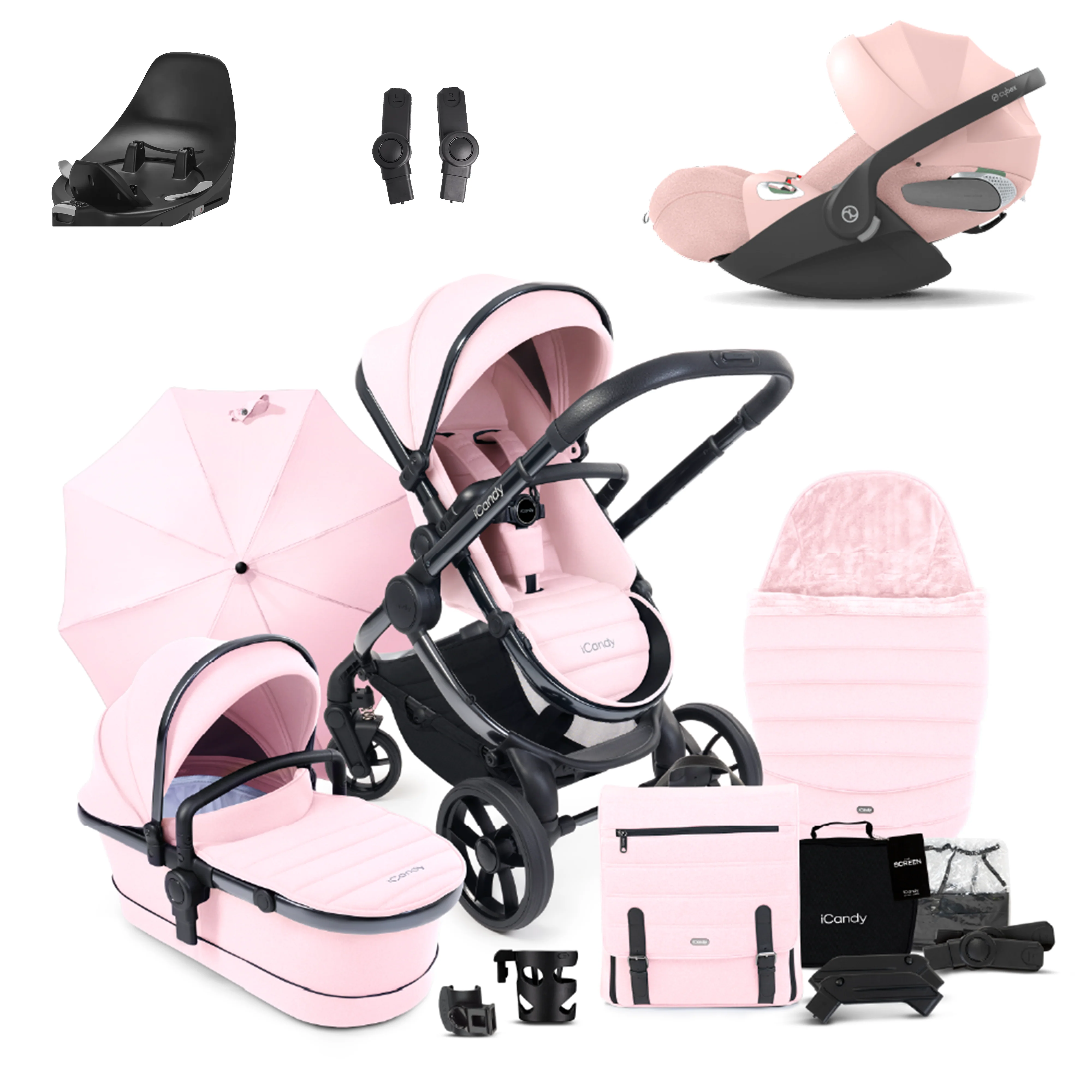 iCandy Peach 7 Pushchair Bundle with Cybex Cloud T and Base T - Image 32