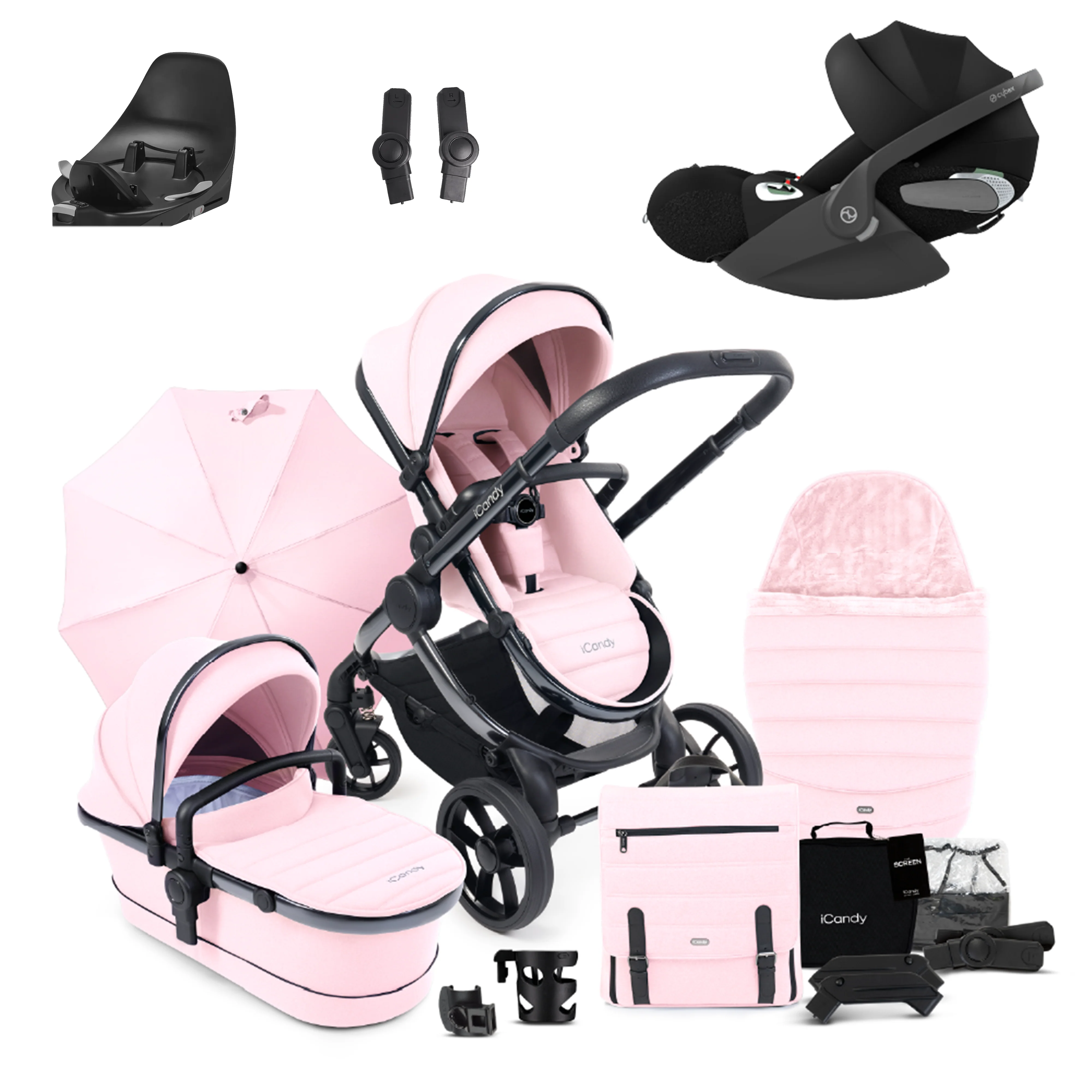 iCandy Peach 7 Pushchair Bundle with Cybex Cloud T and Base T - Image 33
