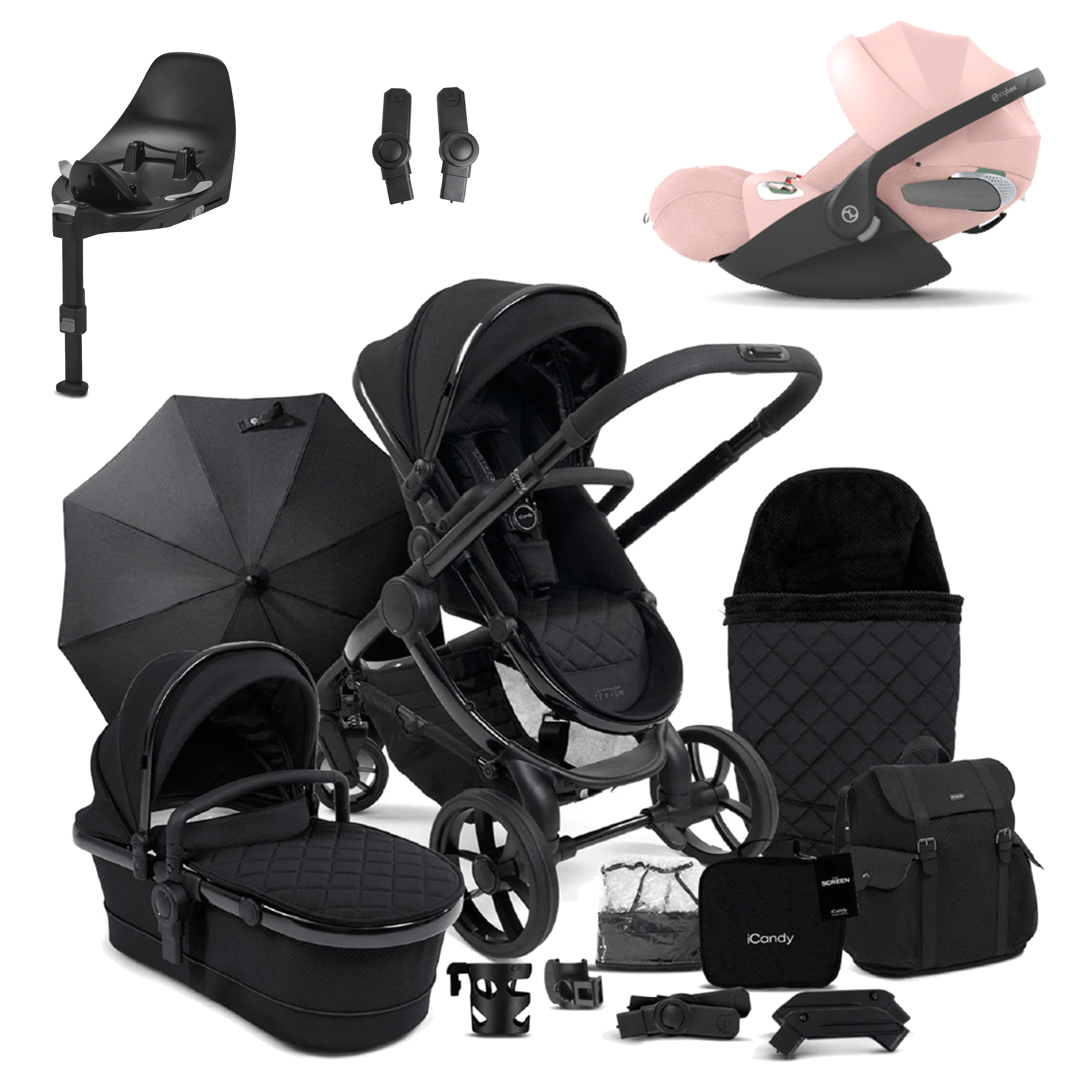 iCandy Peach 7 Pushchair Bundle with Cybex Cloud T and Base T - Image 36