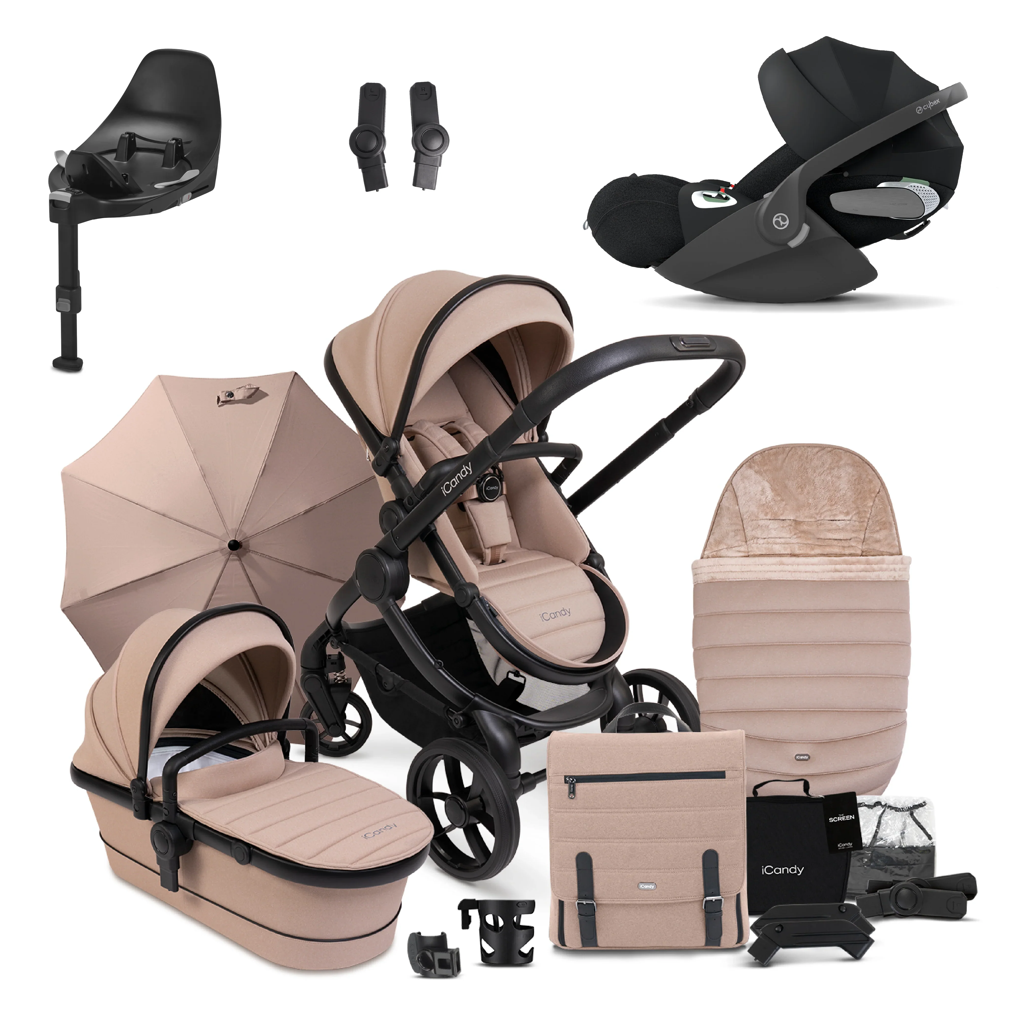 iCandy Peach 7 Pushchair Bundle with Cybex Cloud T and Base T - Image 38