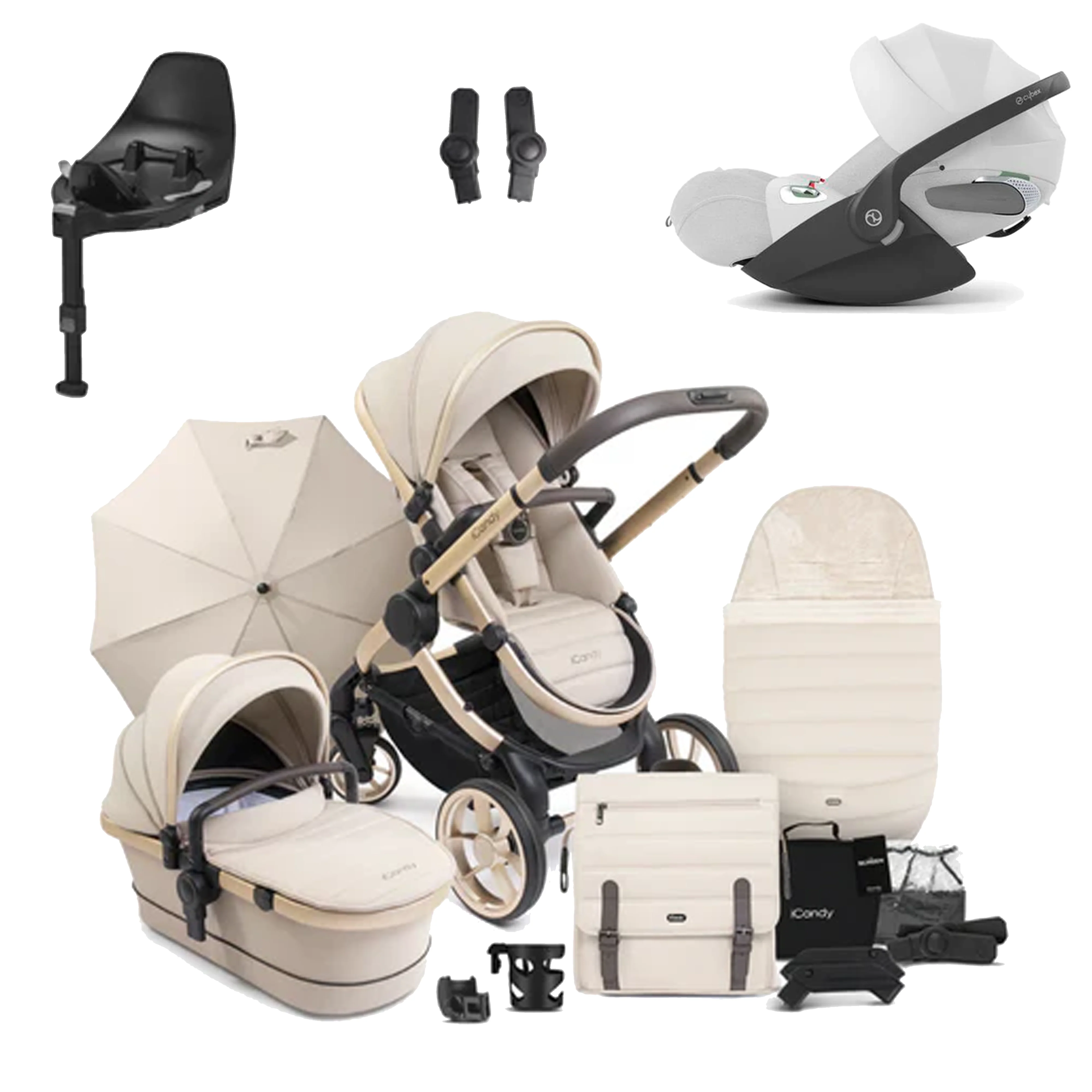iCandy Peach 7 Pushchair Bundle with Cybex Cloud T and Base T - Image 39
