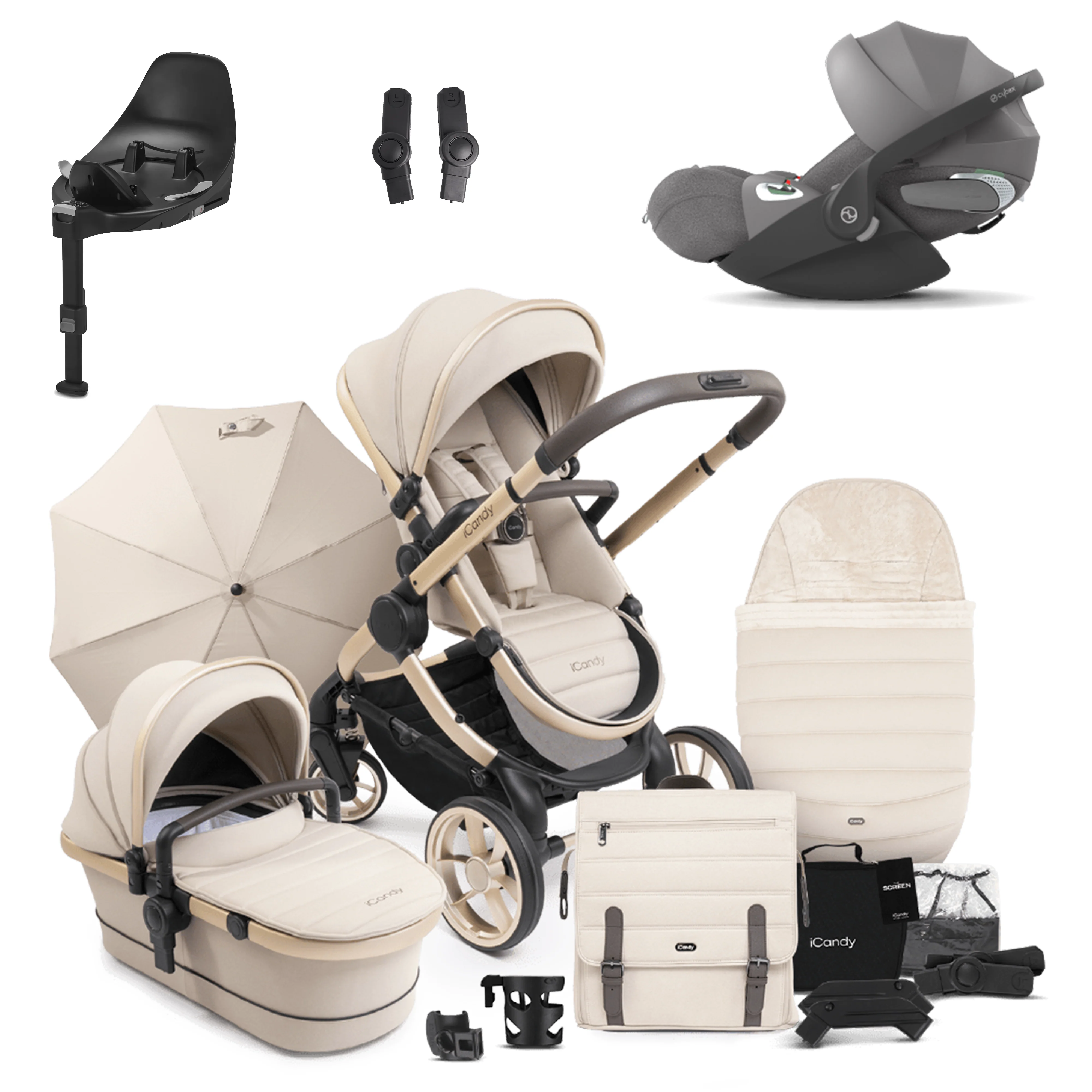 iCandy Peach 7 Pushchair Bundle with Cybex Cloud T and Base T - Image 4