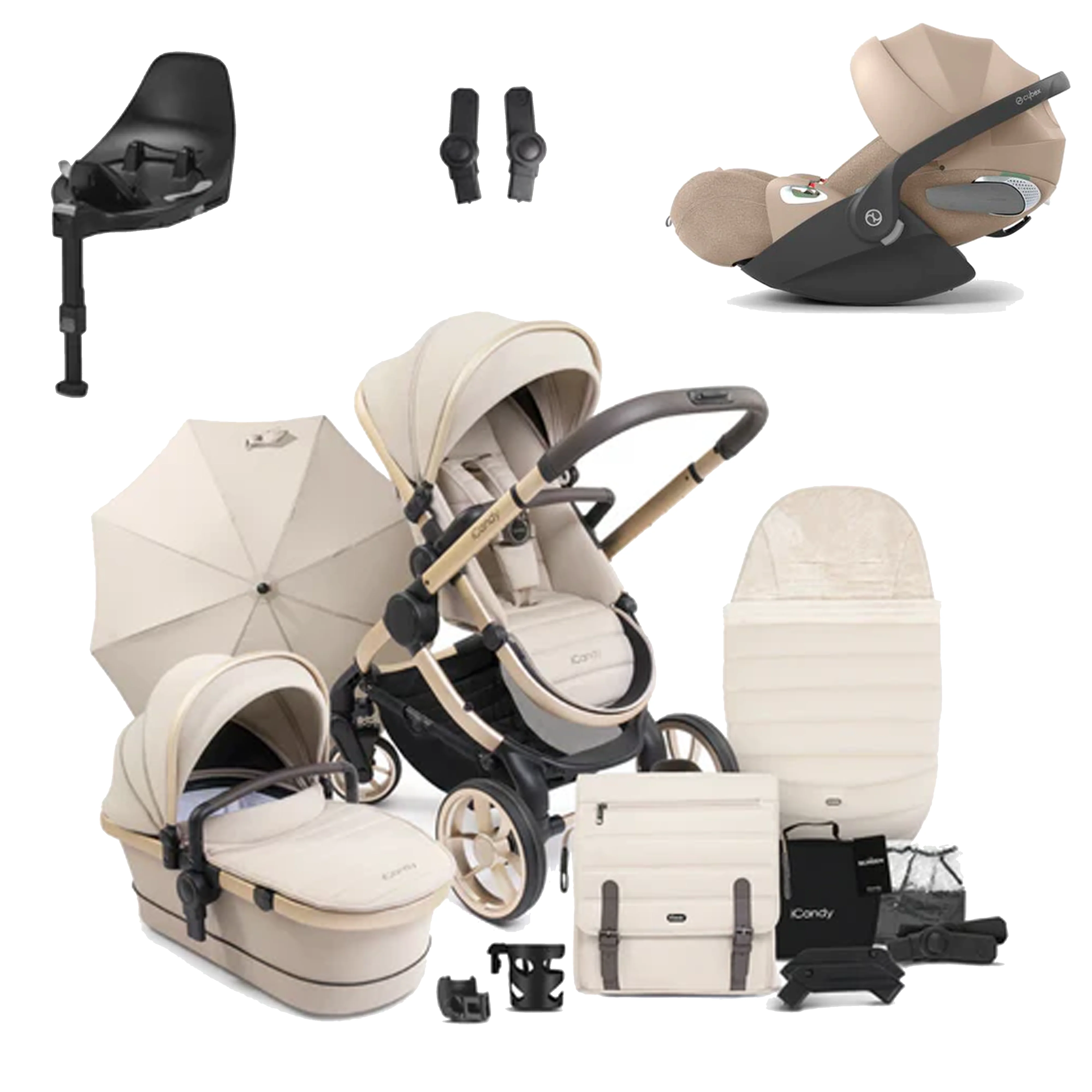 iCandy Peach 7 Pushchair Bundle with Cybex Cloud T and Base T - Image 40