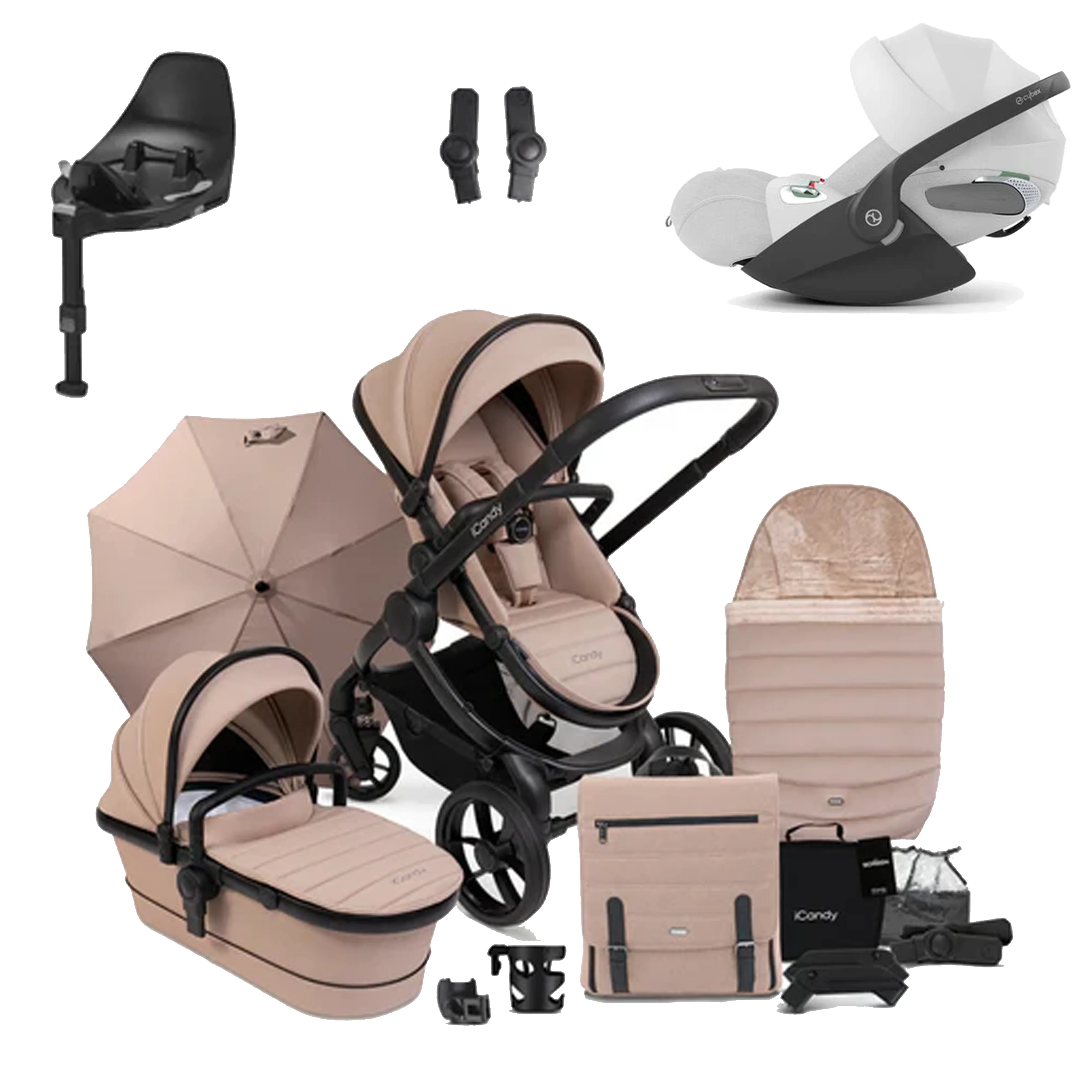 iCandy Peach 7 Pushchair Bundle with Cybex Cloud T and Base T - Image 45