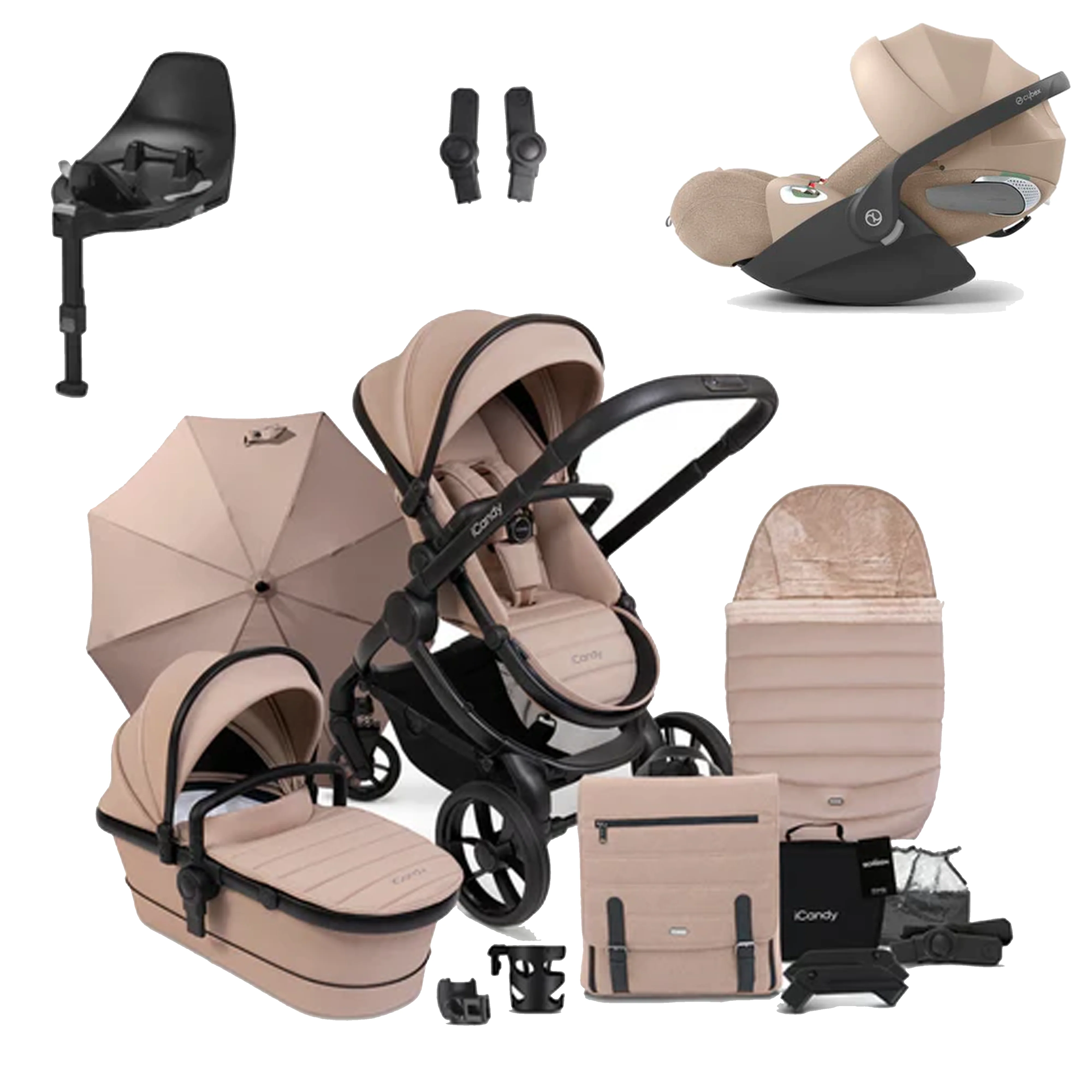 iCandy Peach 7 Pushchair Bundle with Cybex Cloud T and Base T - Image 46