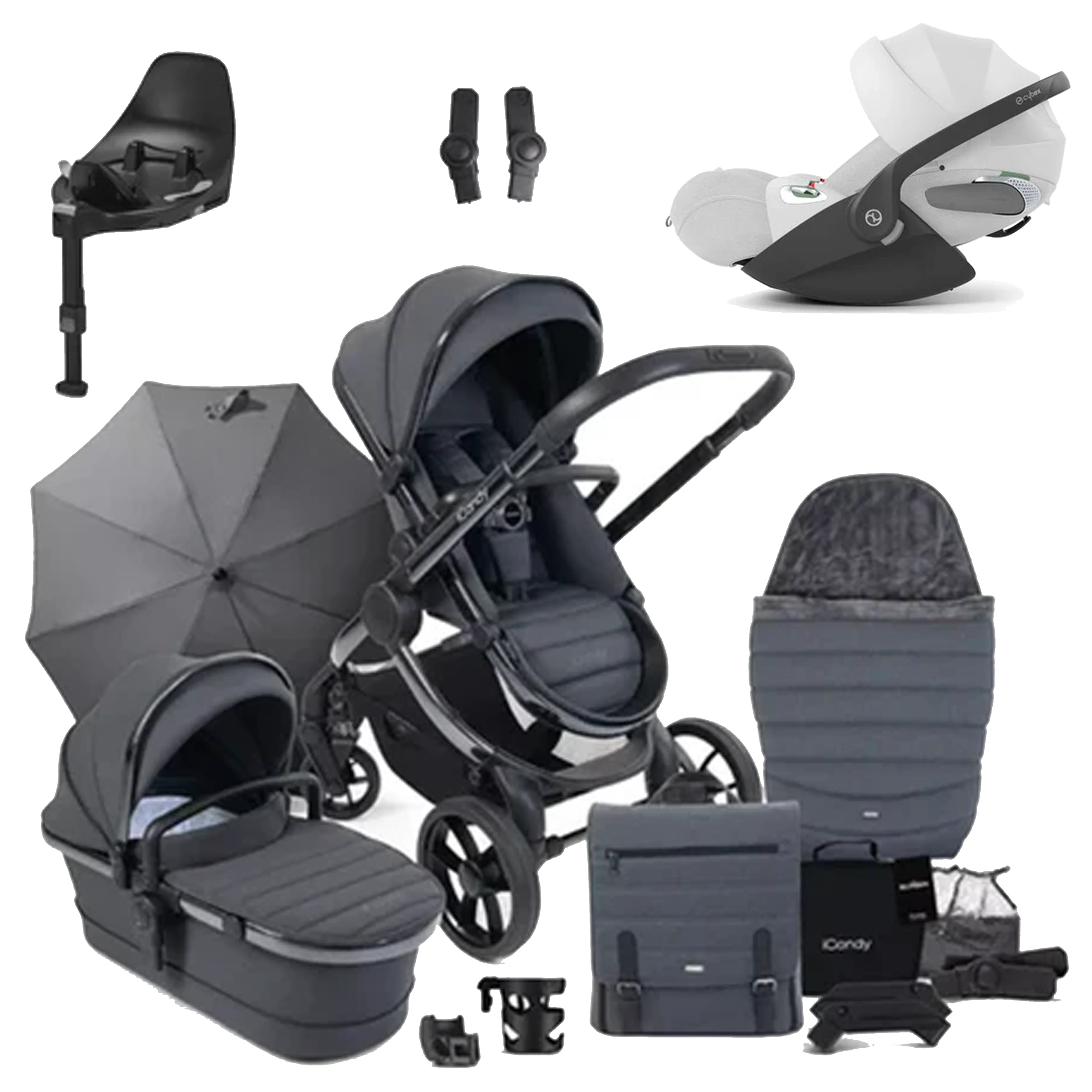 iCandy Peach 7 Pushchair Bundle with Cybex Cloud T and Base T - Image 47