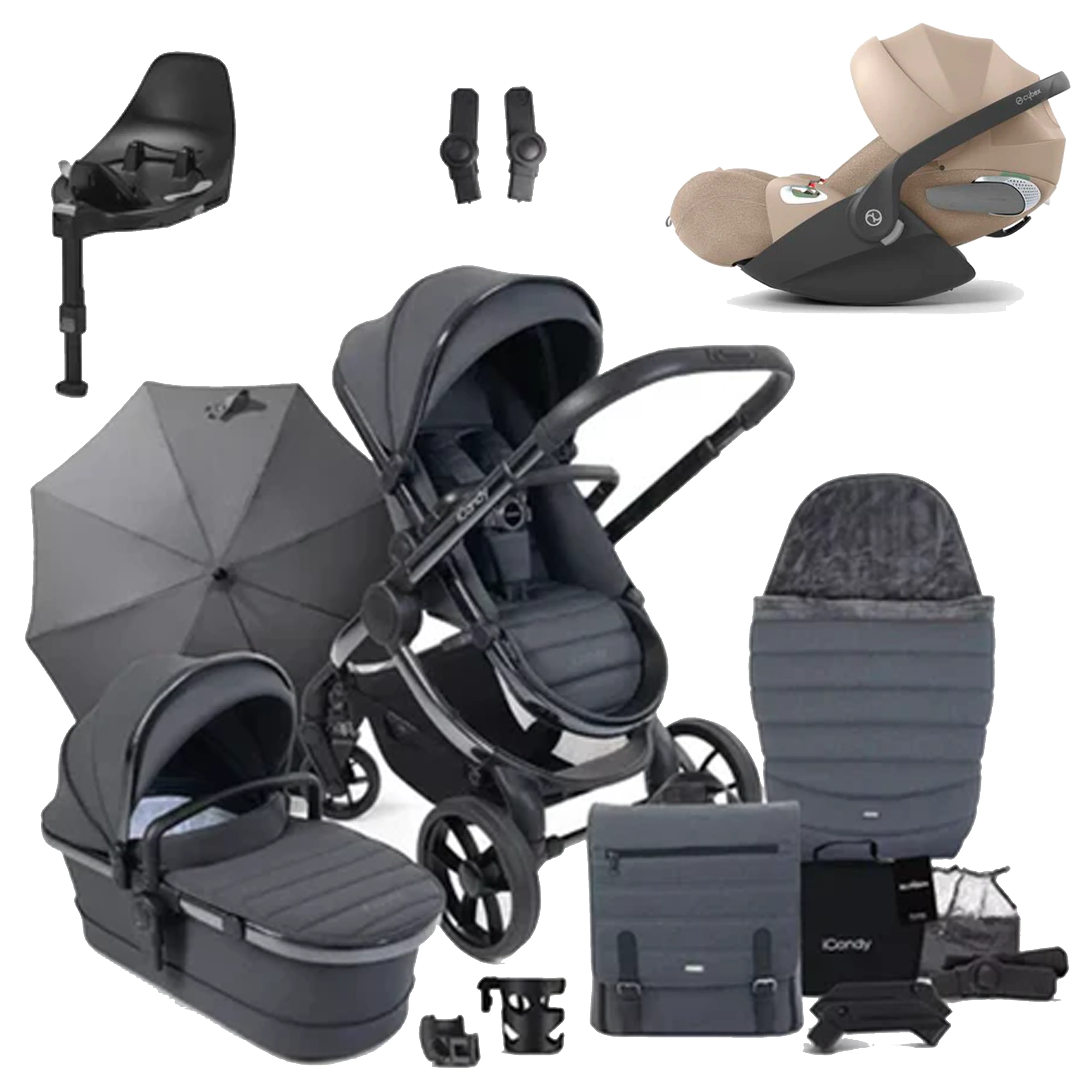 iCandy Peach 7 Pushchair Bundle with Cybex Cloud T and Base T - Image 48
