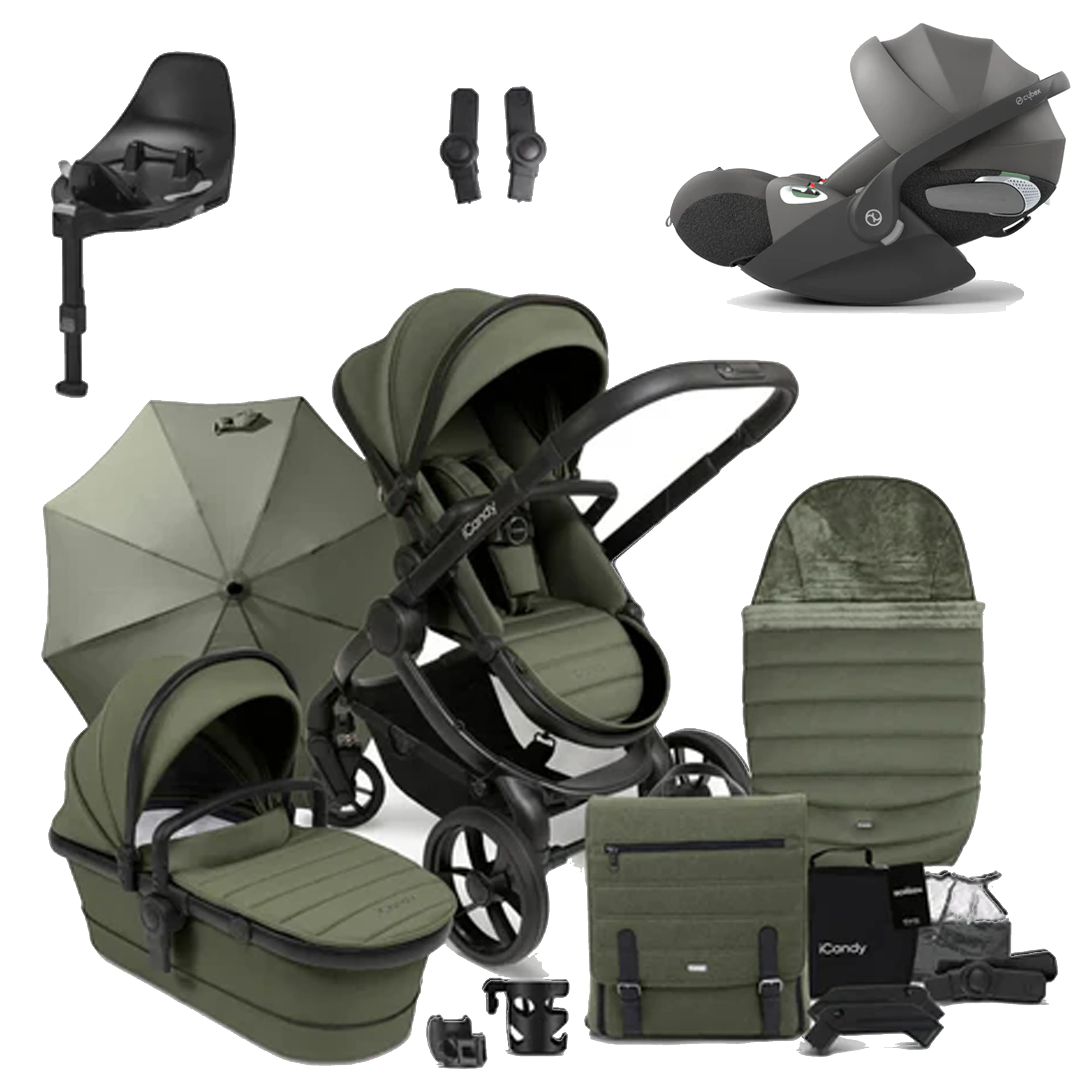 iCandy Peach 7 Pushchair Bundle with Cybex Cloud T and Base T - Image 51