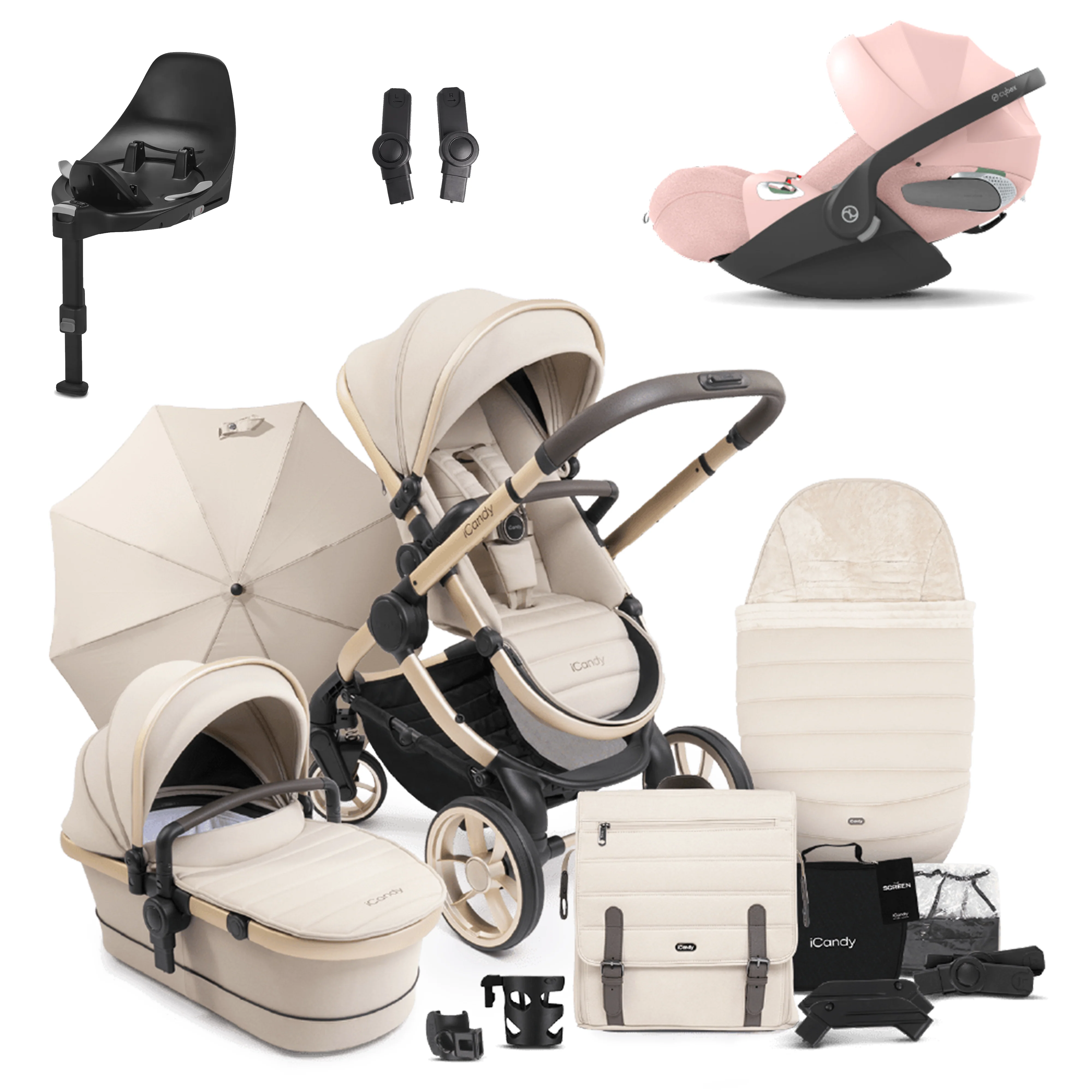 iCandy Peach 7 Pushchair Bundle with Cybex Cloud T and Base T - Image 6