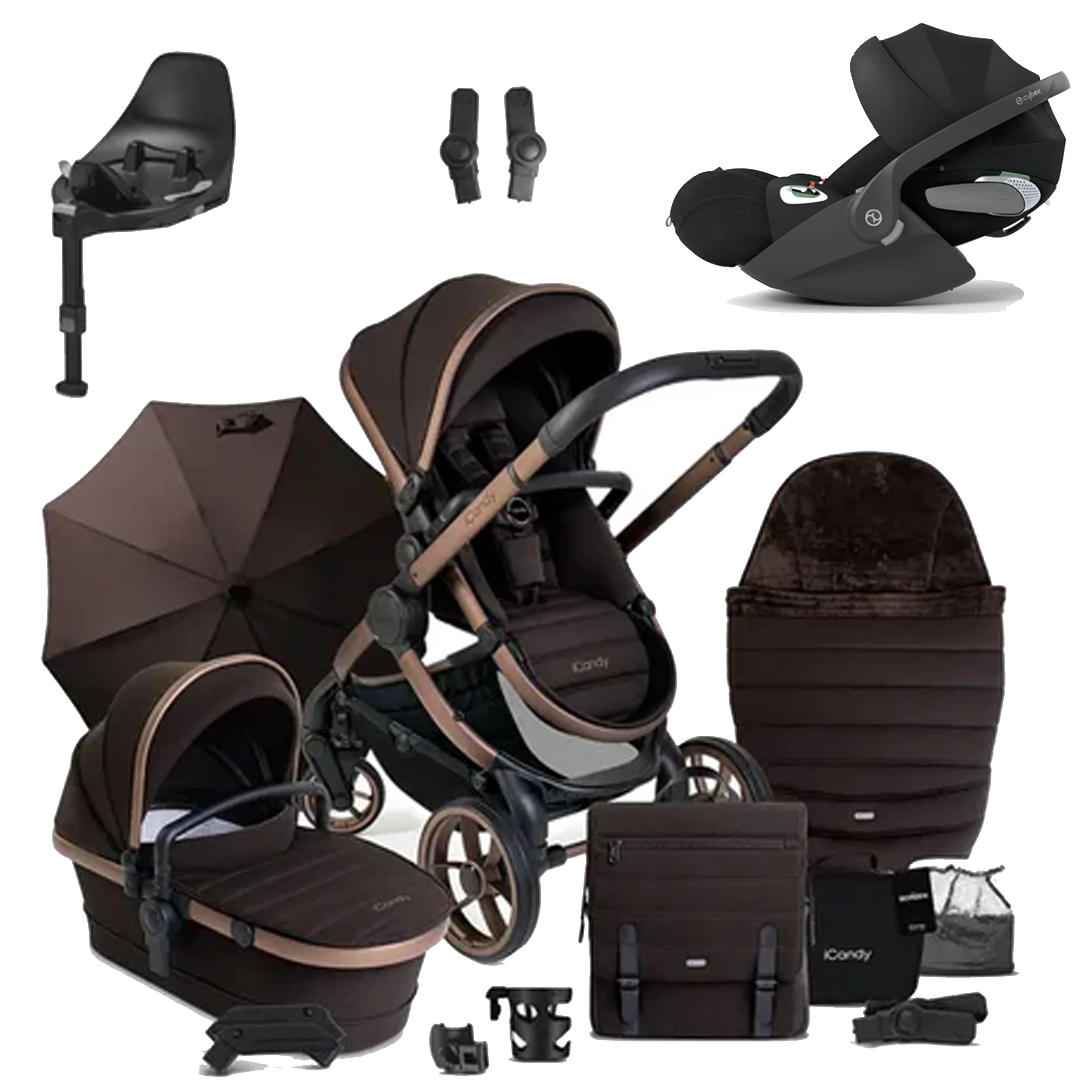 iCandy Peach 7 Pushchair Bundle with Cybex Cloud T and Base T - Image 60