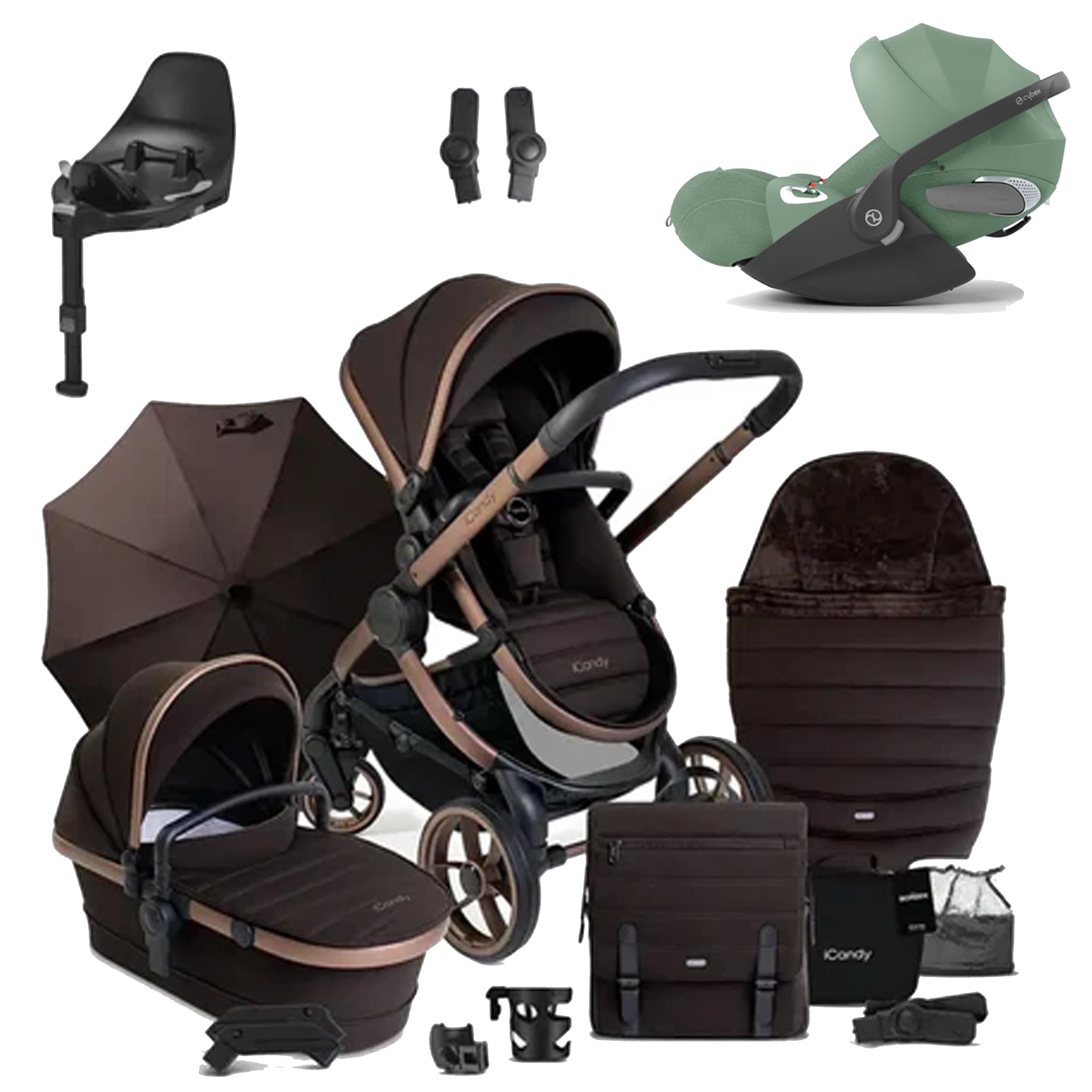 iCandy Peach 7 Pushchair Bundle with Cybex Cloud T and Base T - Image 61