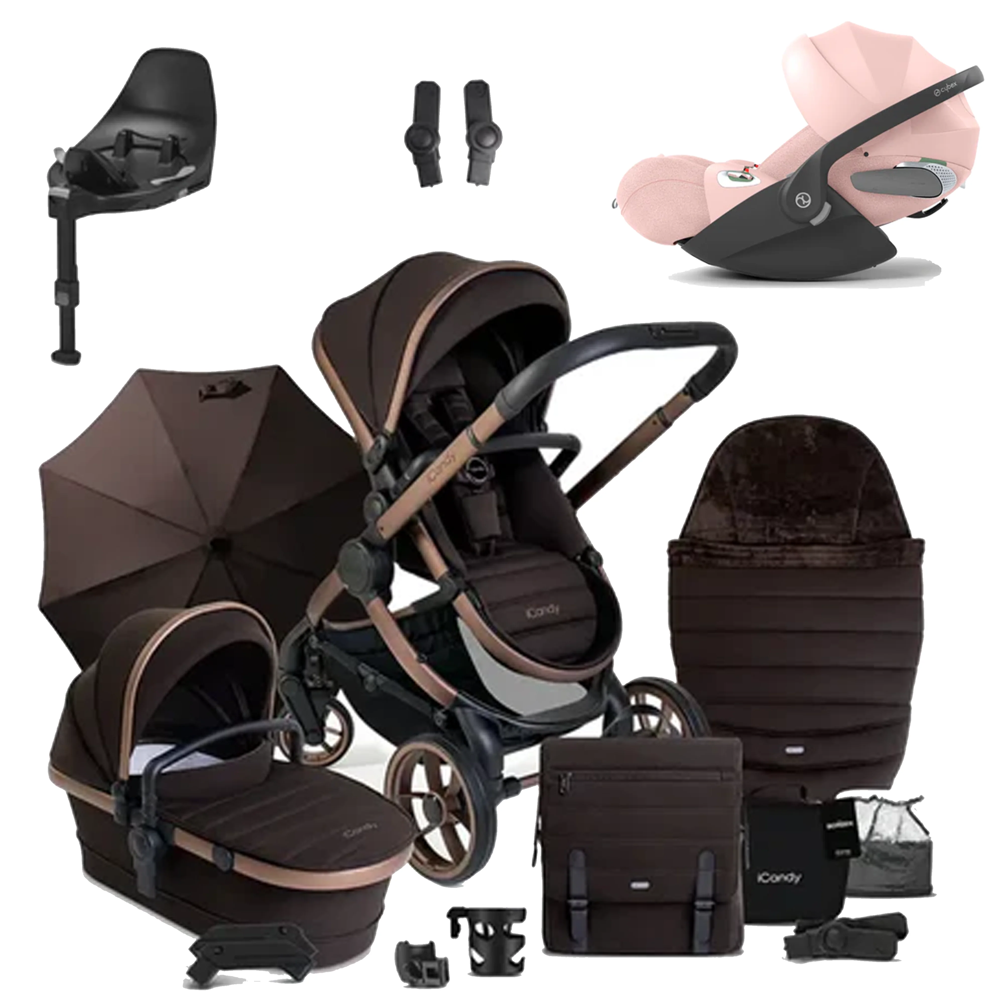 iCandy Peach 7 Pushchair Bundle with Cybex Cloud T and Base T - Image 62