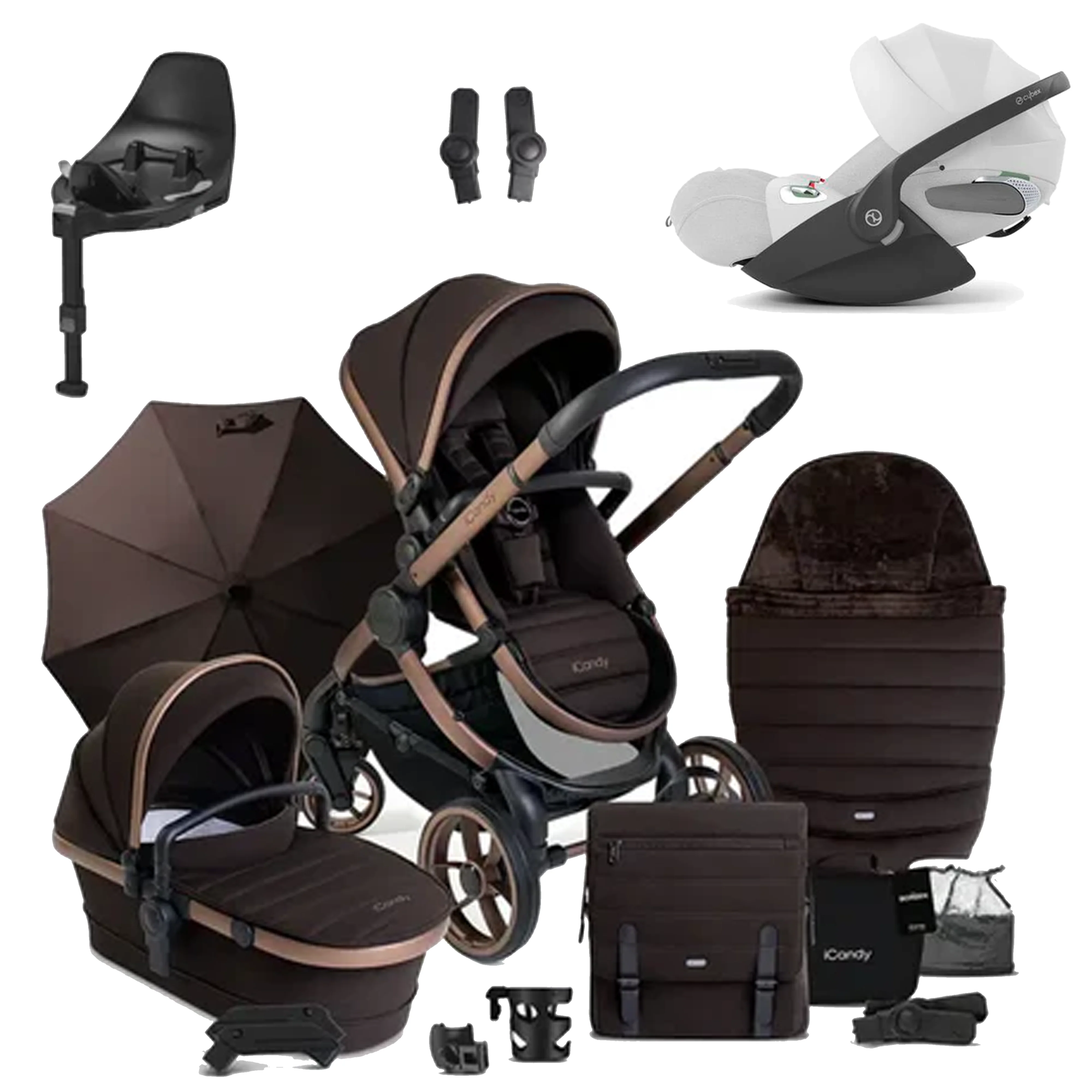 iCandy Peach 7 Pushchair Bundle with Cybex Cloud T and Base T - Image 65