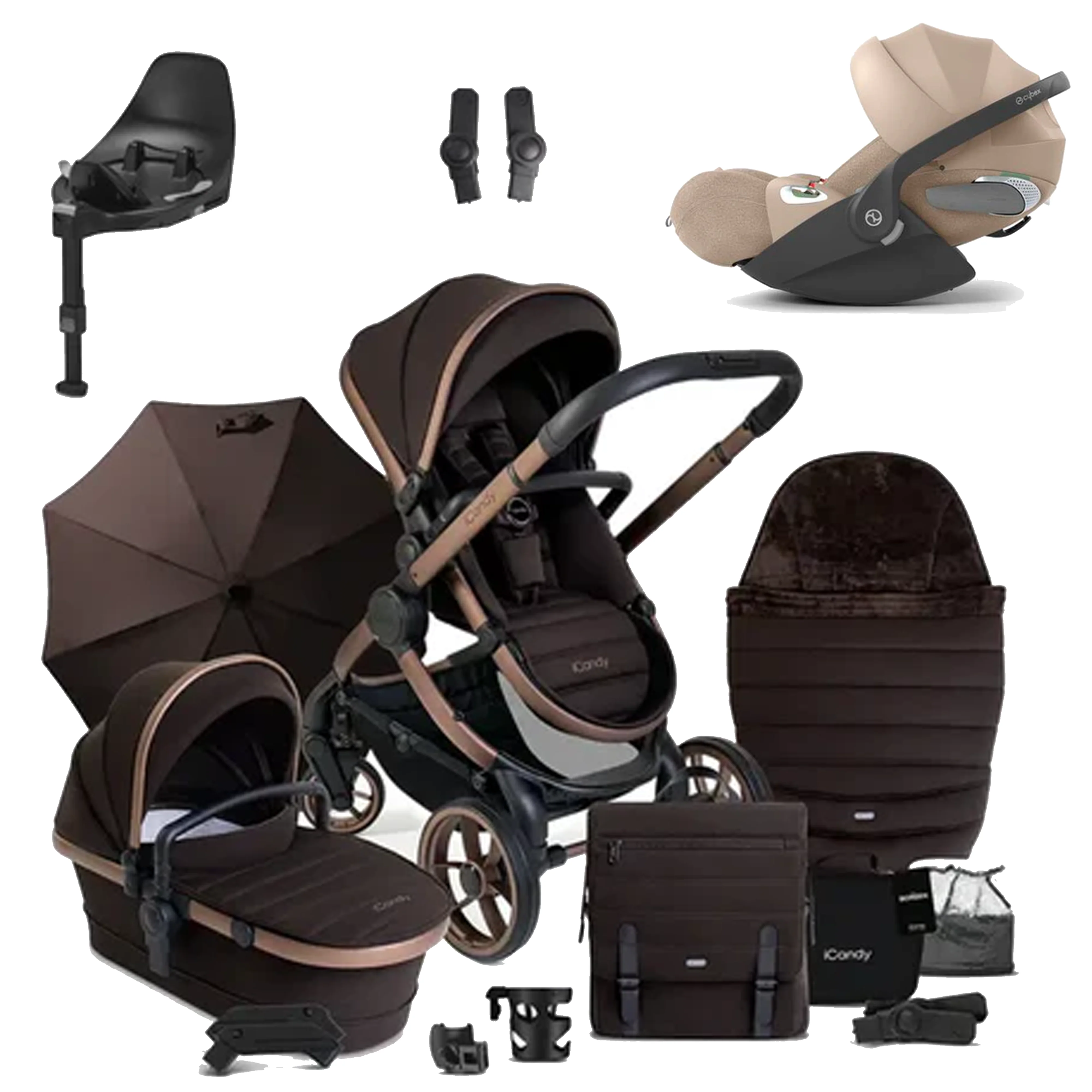 iCandy Peach 7 Pushchair Bundle with Cybex Cloud T and Base T - Image 66