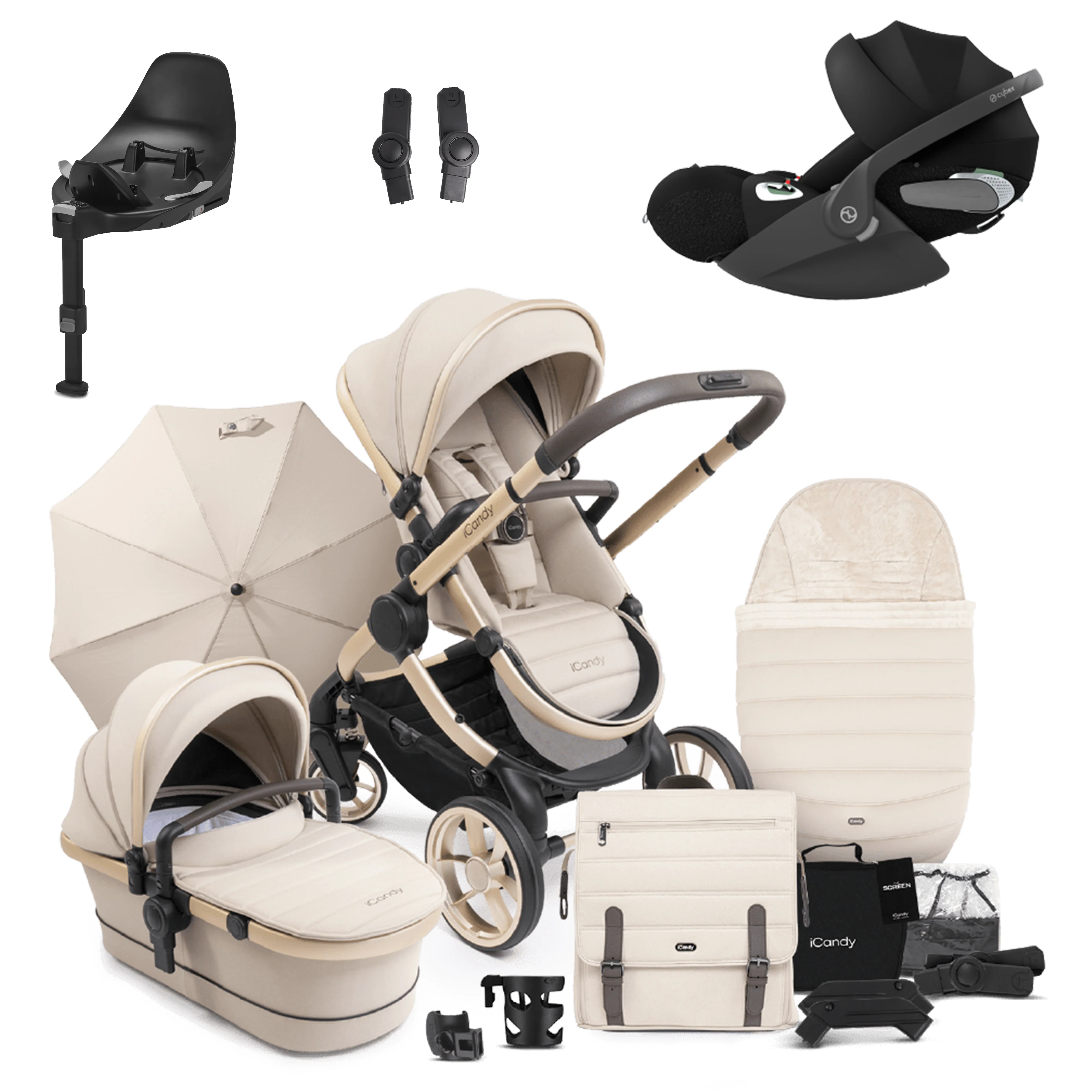iCandy Peach 7 Pushchair Bundle with Cybex Cloud T and Base T - Image 7