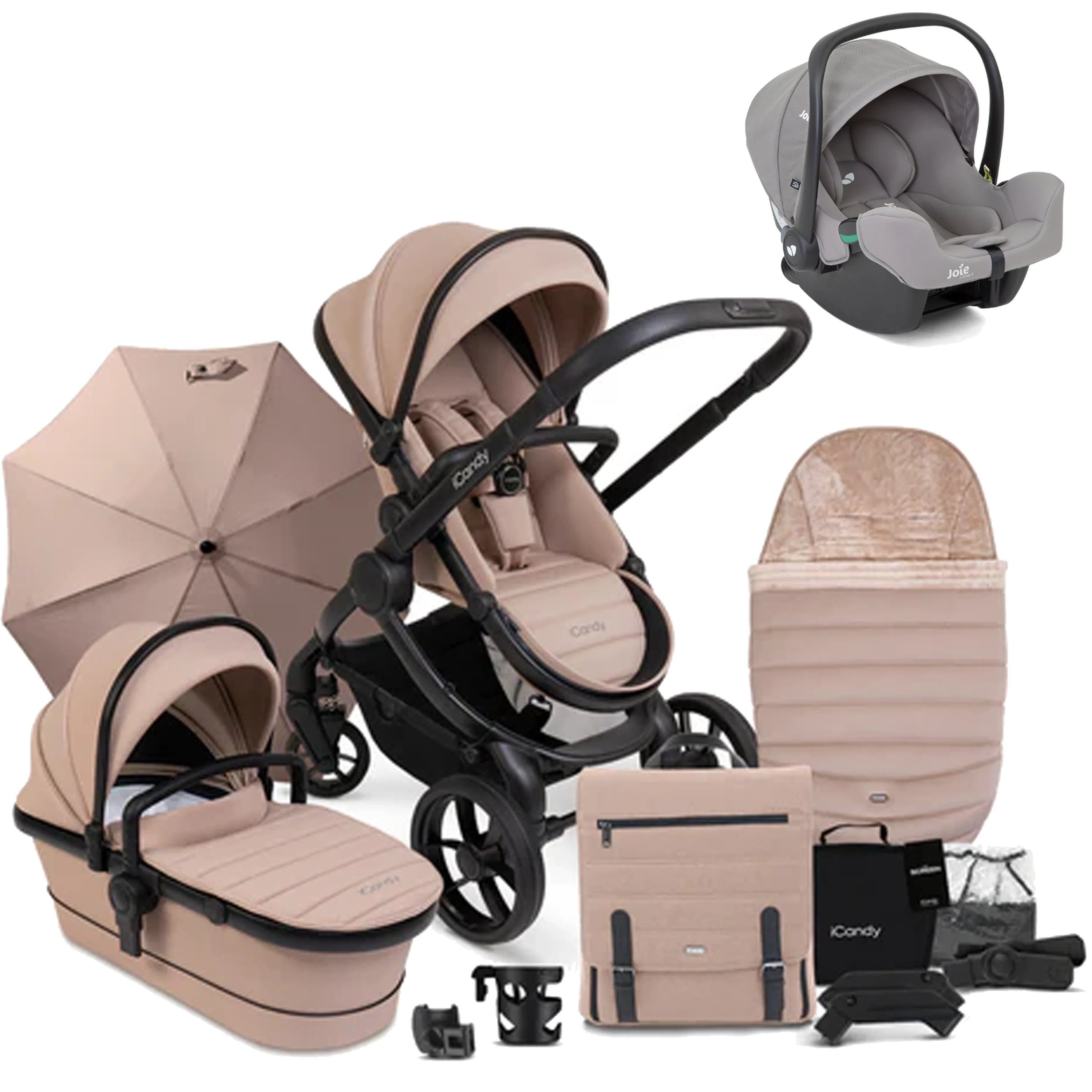 iCandy Peach 7 Bundle with Joie iSnug 2 iSize Car Seat - Image 10