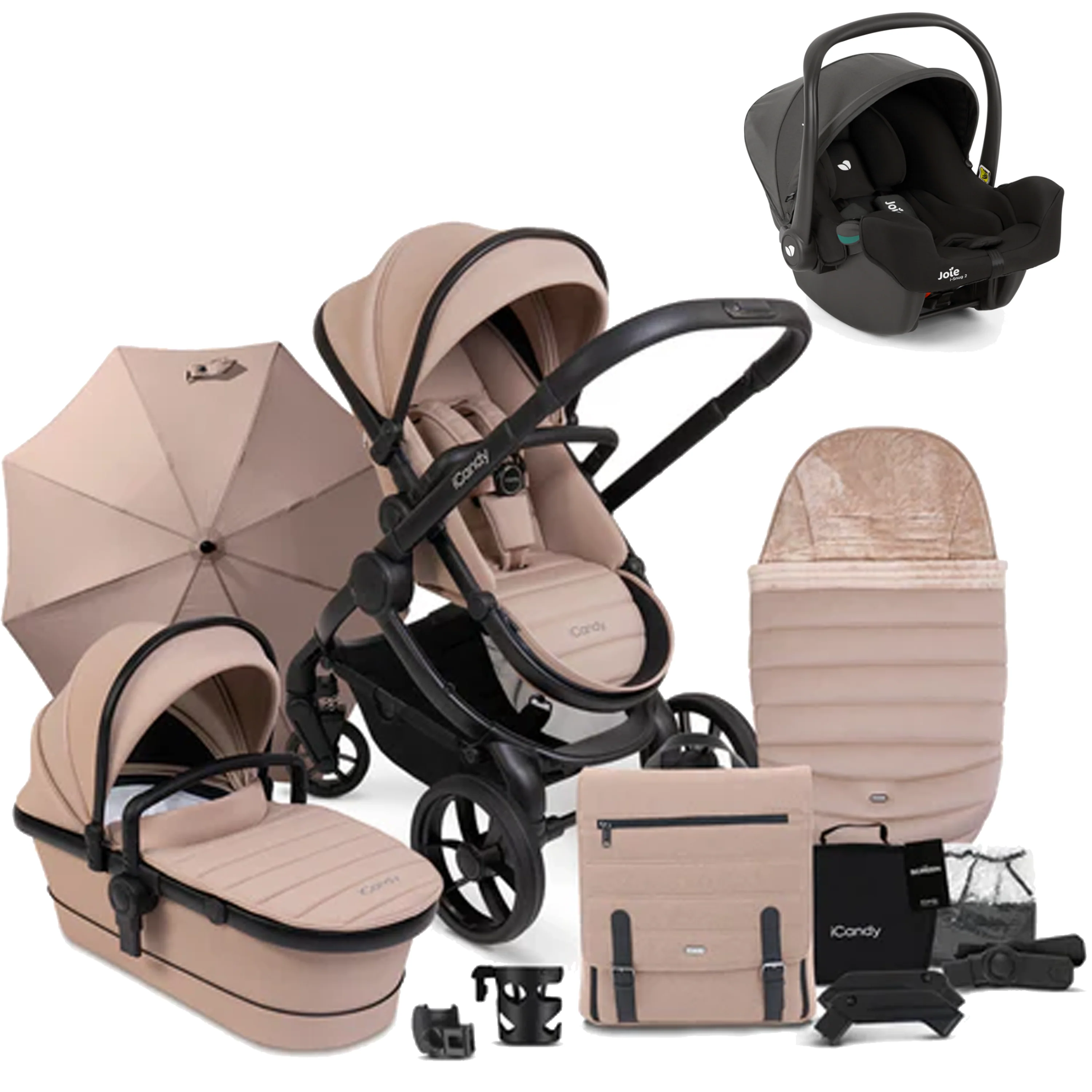 iCandy Peach 7 Bundle with Joie iSnug 2 iSize Car Seat - Image 11