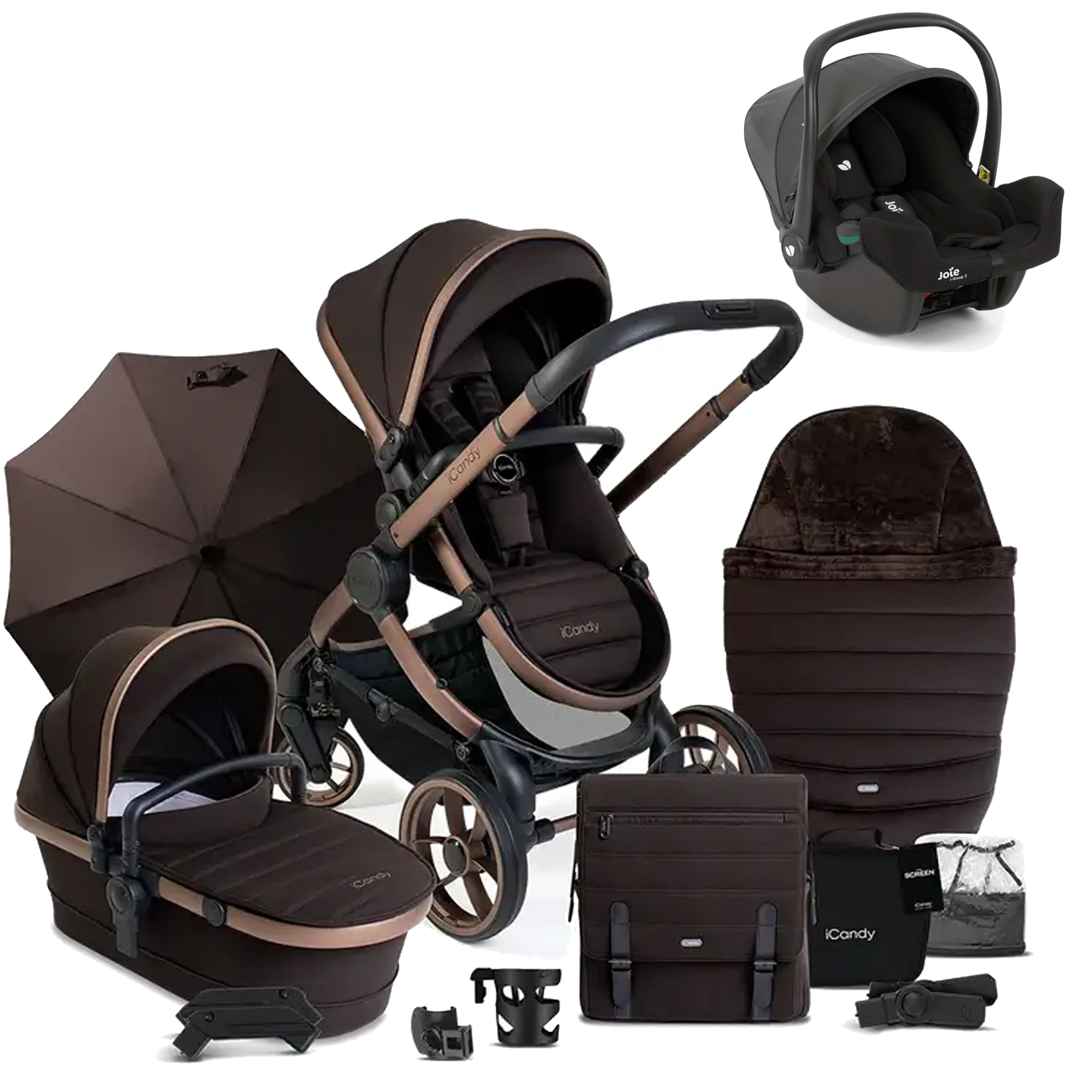 iCandy Peach 7 Bundle with Joie iSnug 2 iSize Car Seat - Image 18