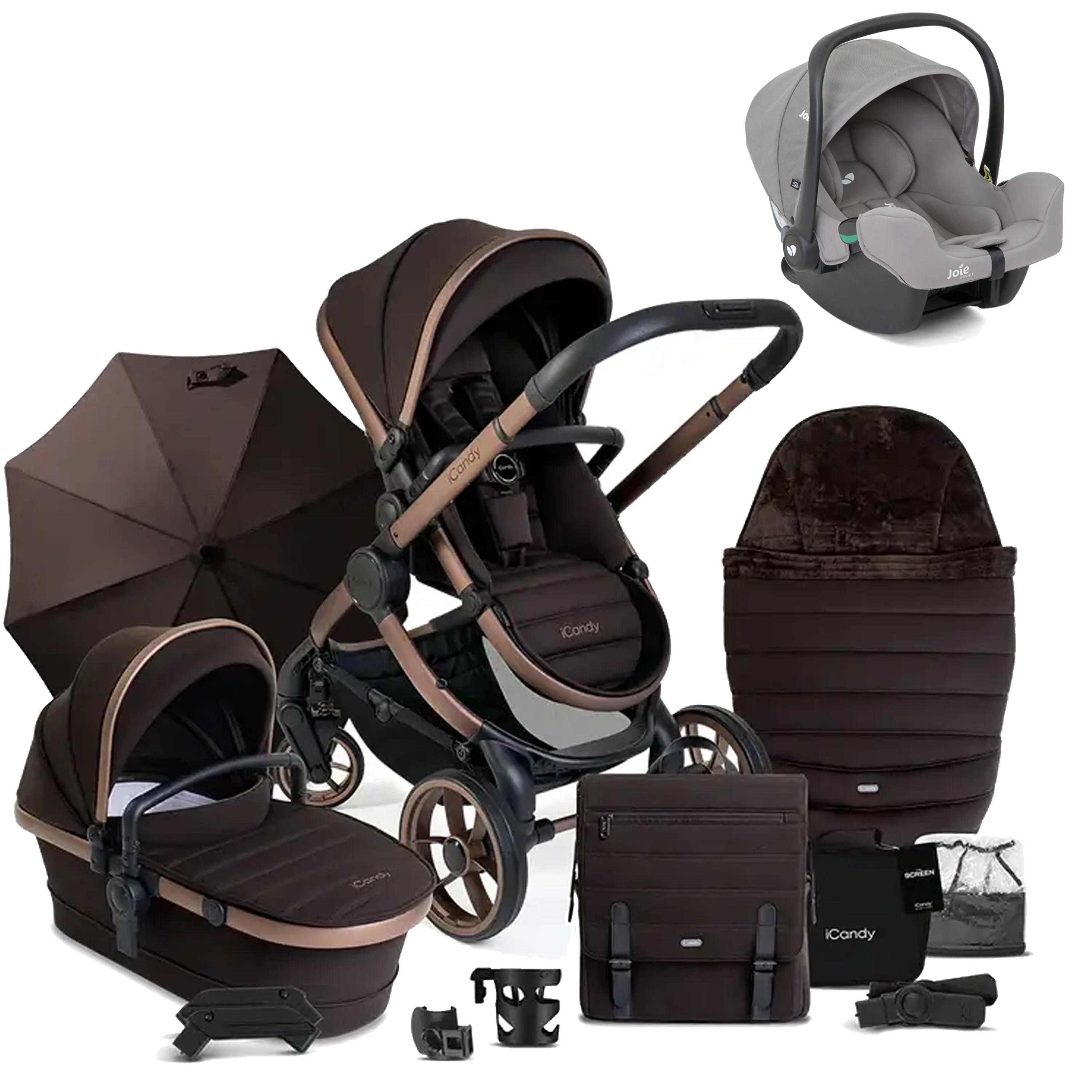 iCandy Peach 7 Bundle with Joie iSnug 2 iSize Car Seat - Image 19